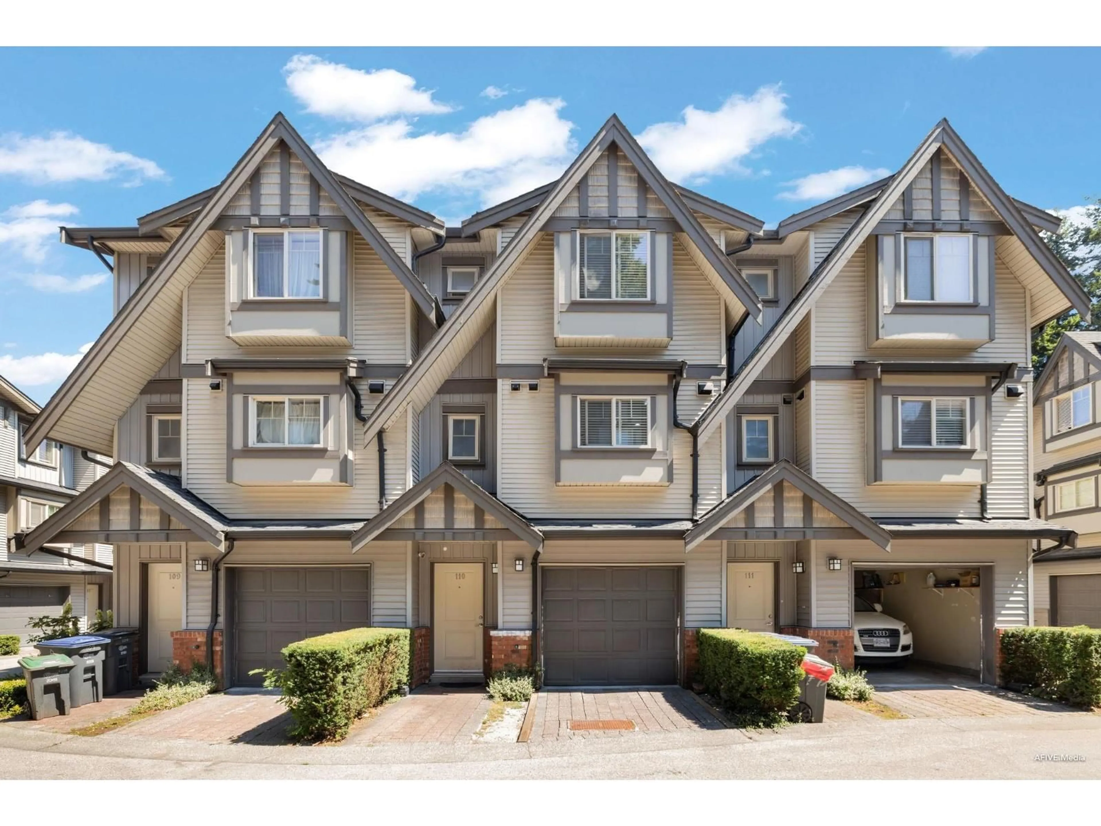 A pic from outside/outdoor area/front of a property/back of a property/a pic from drone, street for 110 - 13368 72ND, Surrey British Columbia V3W2N6