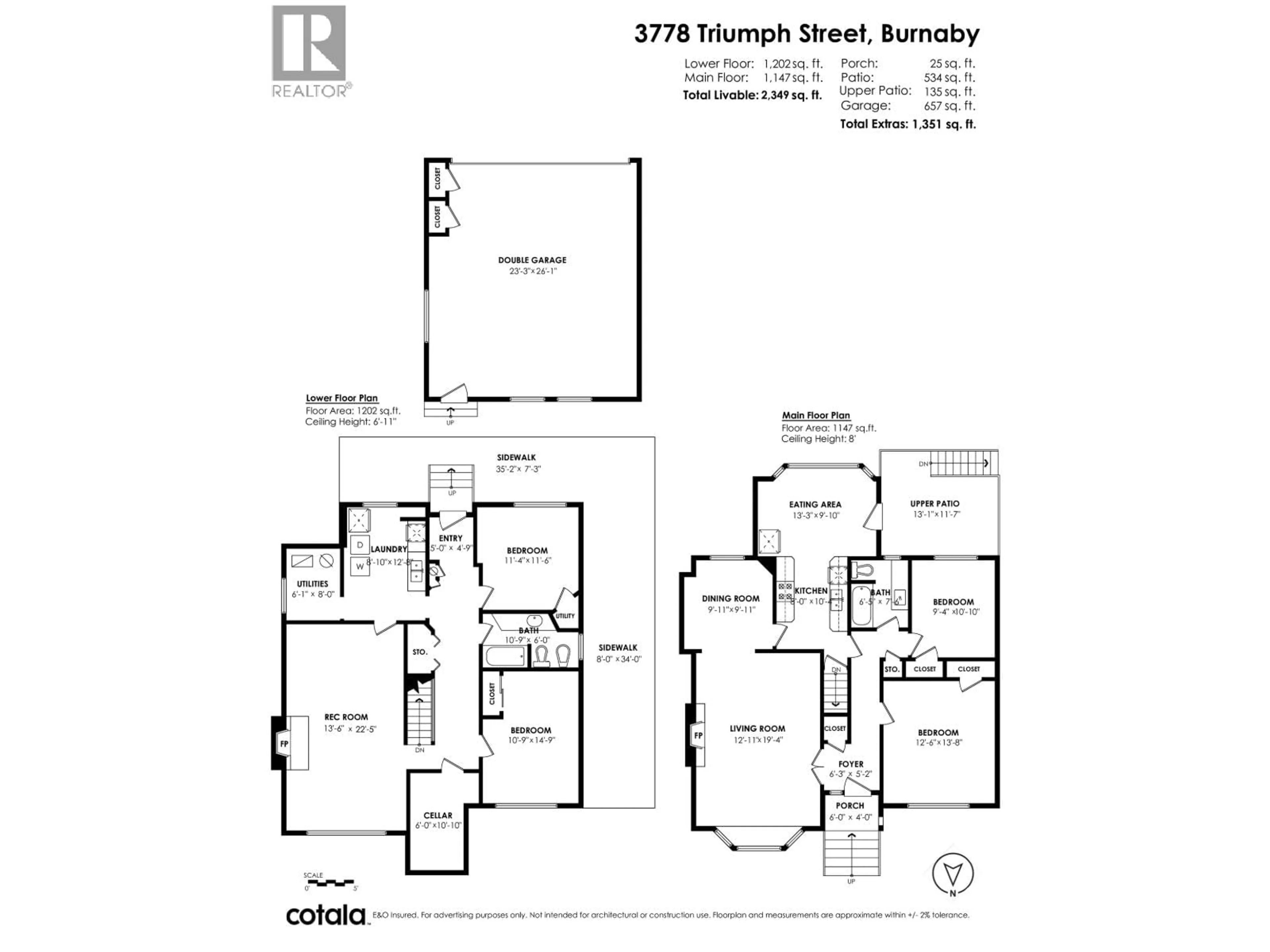 Floor plan for 3778 TRIUMPH STREET, Burnaby British Columbia V5C1Y4