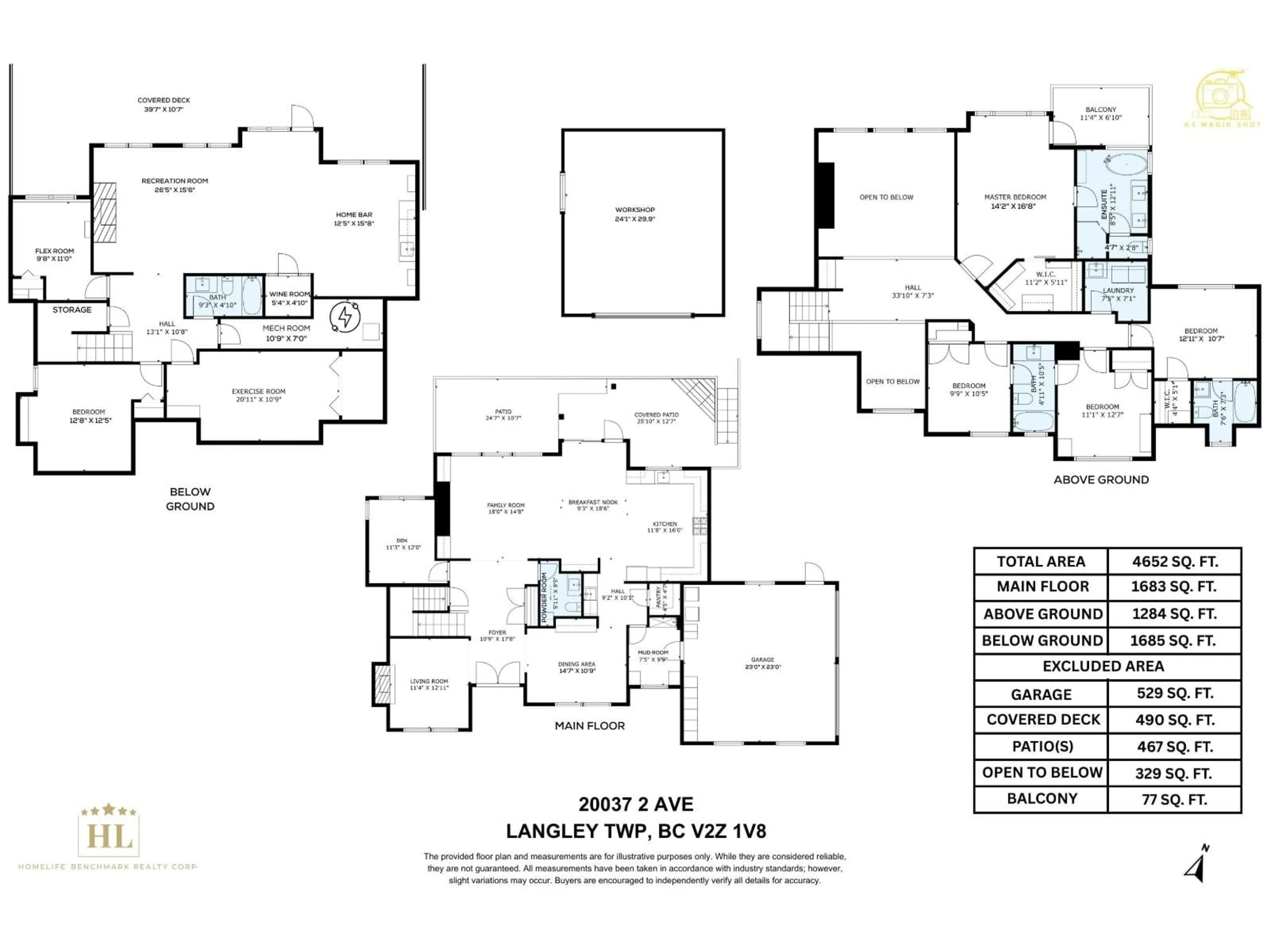 Floor plan for 20037 2ND, Langley British Columbia V2Z0A3