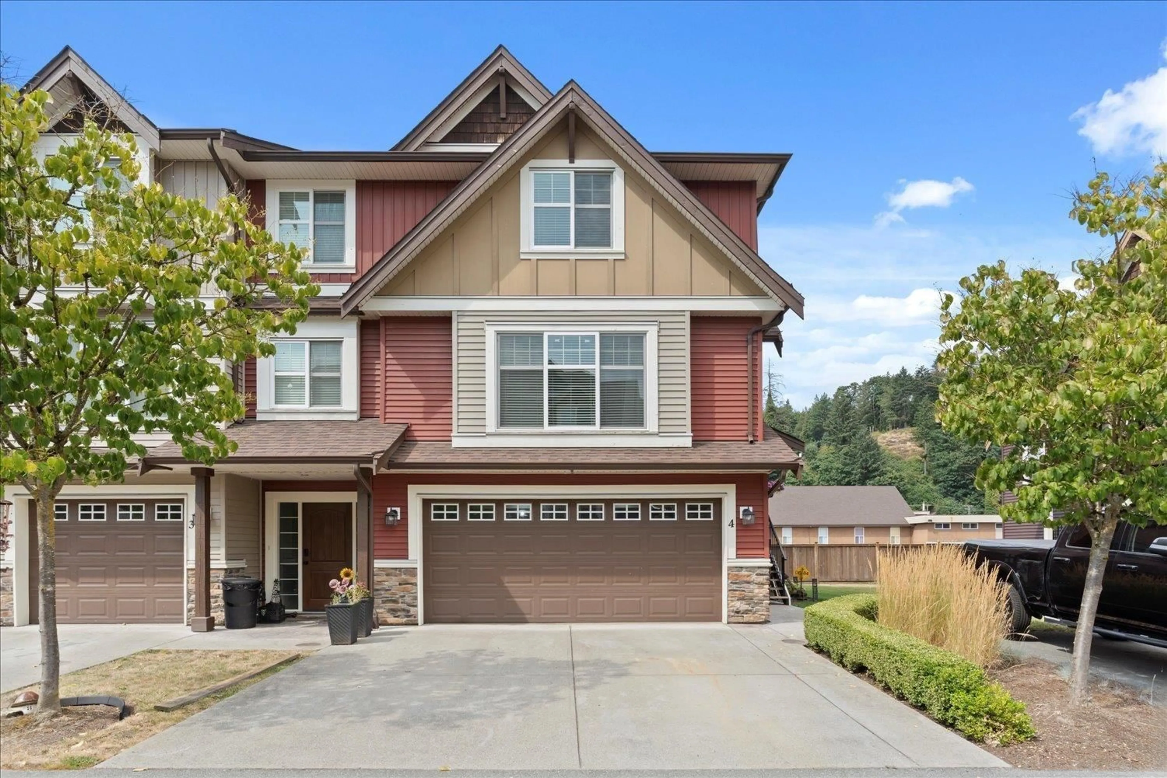 Home with brick exterior material, street for 4 - 9750 MCNAUGHT ROAD, Chilliwack British Columbia V2P0E9