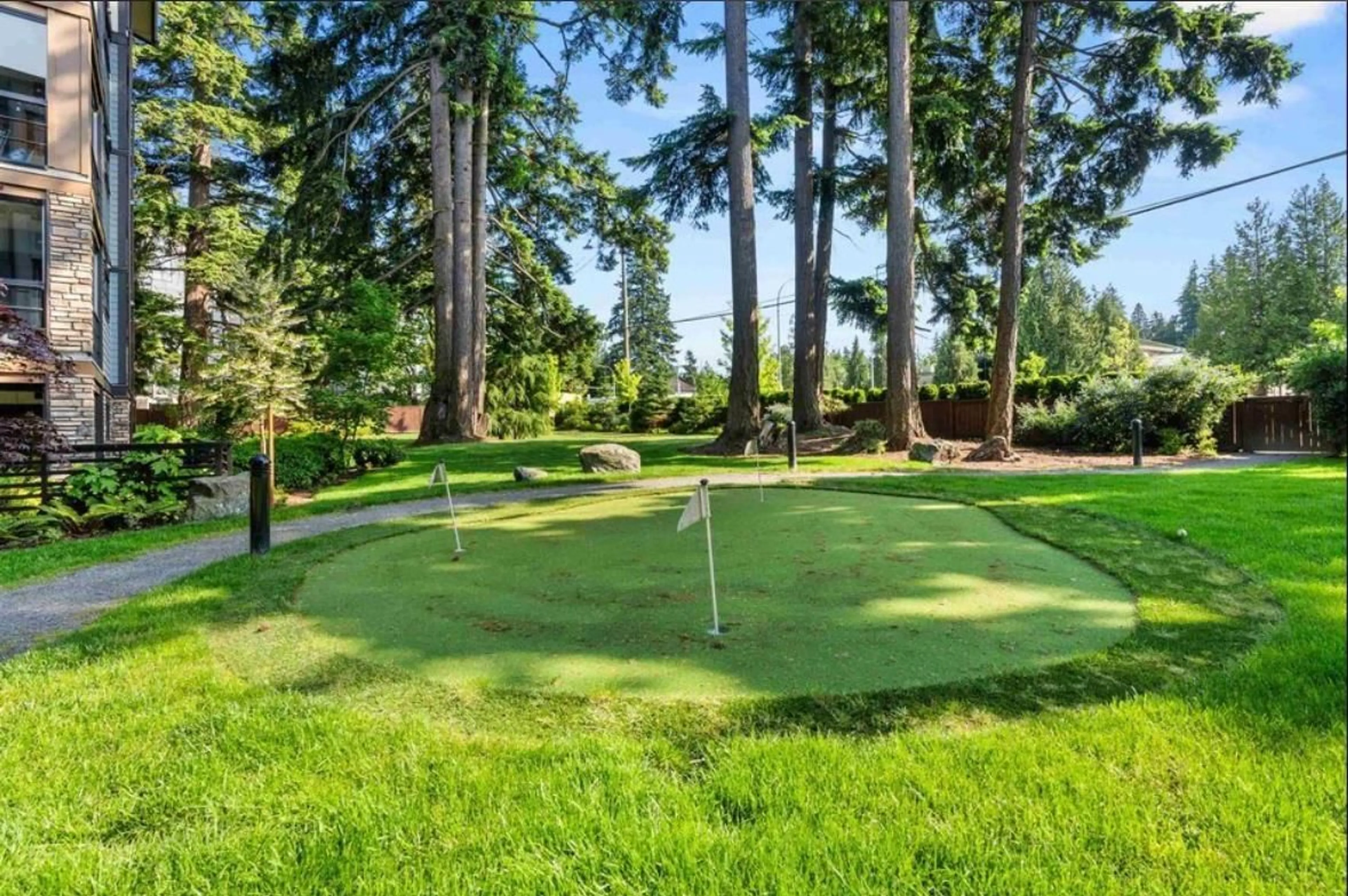 Patio, forest/trees view for 103 - 3585 146A, Surrey British Columbia V4P0G9