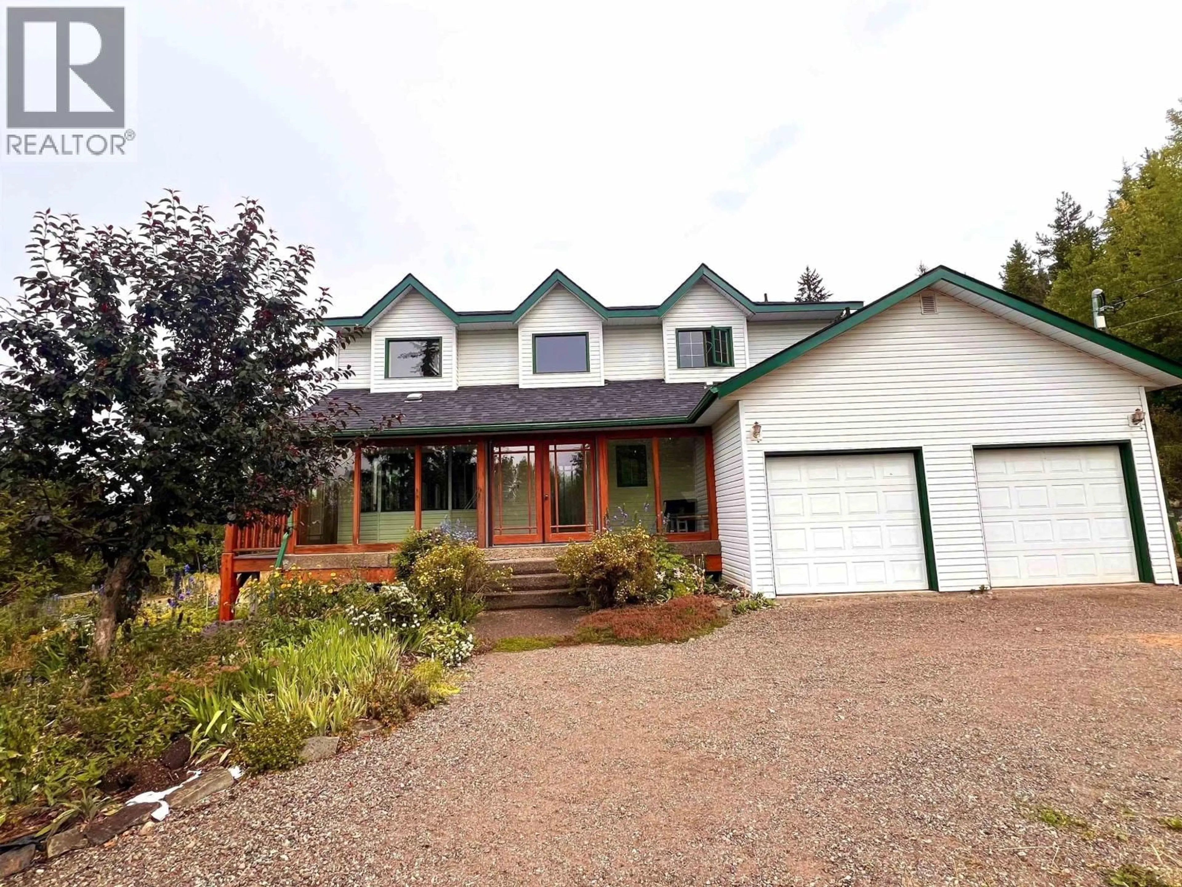 A pic from outside/outdoor area/front of a property/back of a property/a pic from drone, street for 3272 MILLAR ROAD, Smithers British Columbia V0J2N6
