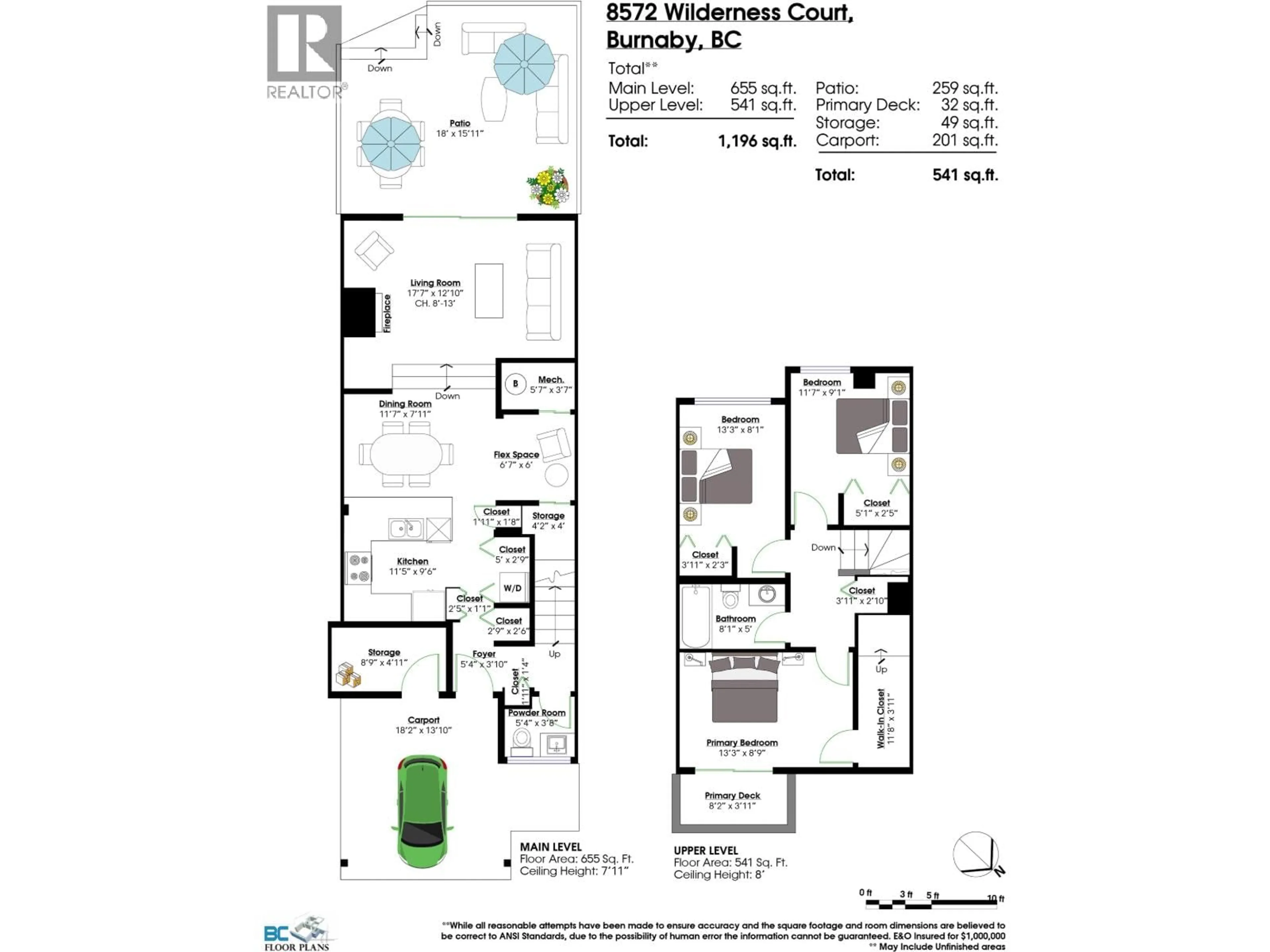 Floor plan for 8572 WILDERNESS COURT, Burnaby British Columbia V5A4B2