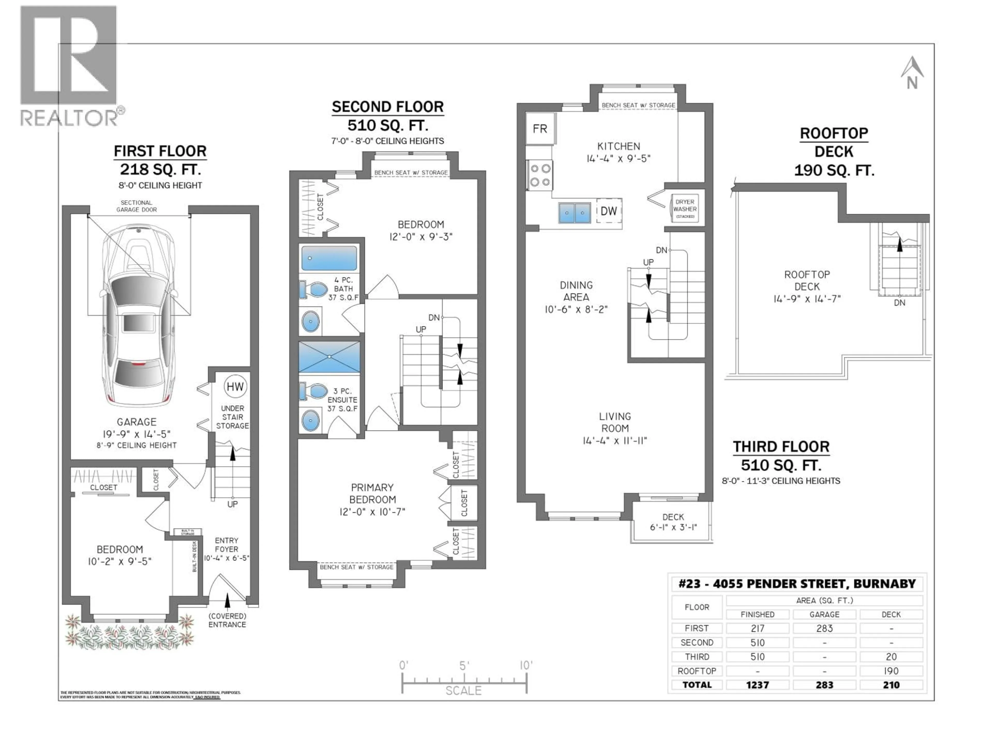 Floor plan for 23 - 4055 PENDER STREET, Burnaby British Columbia V5C2L9