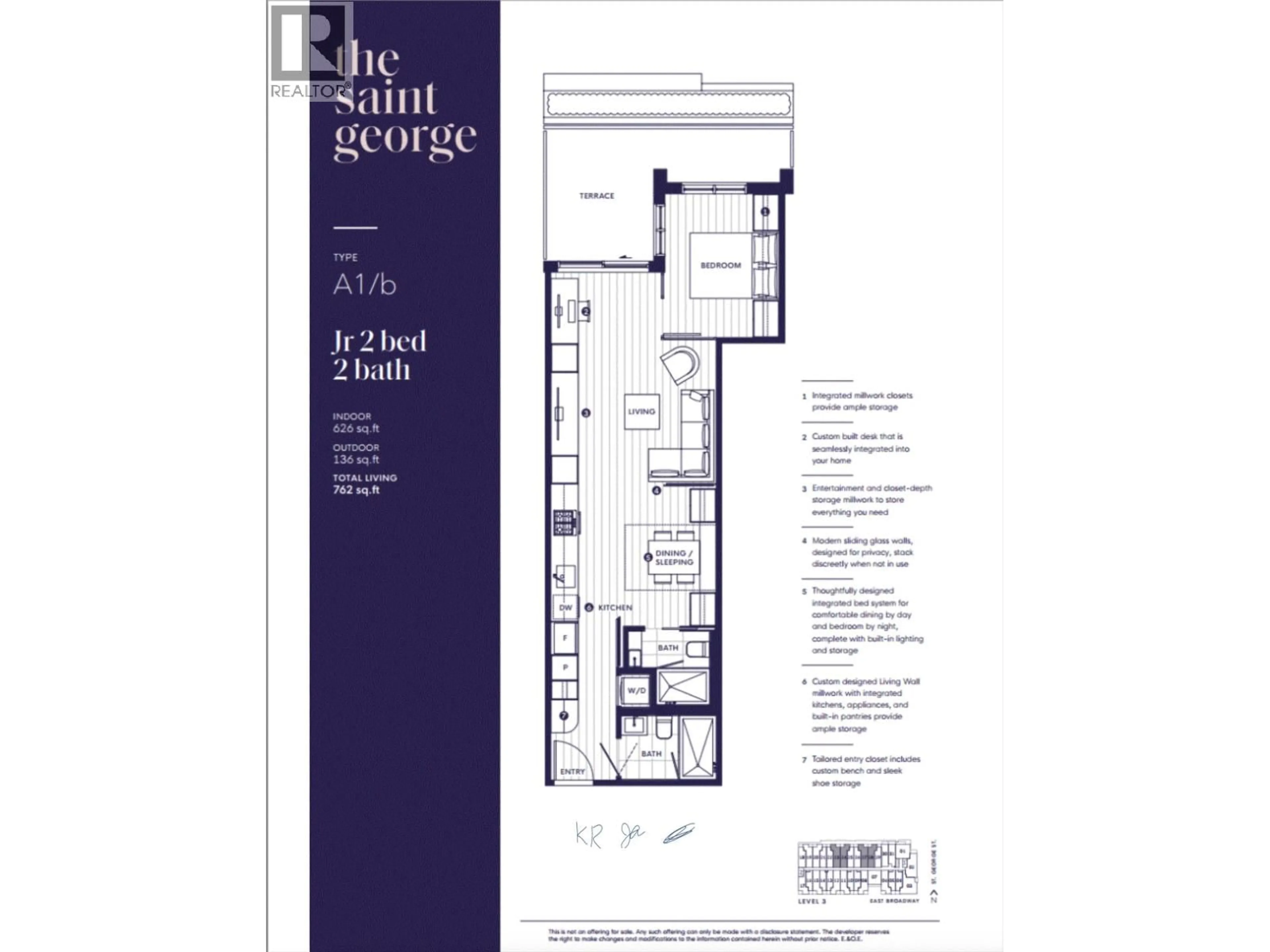 Floor plan for 323 - 471 BROADWAY STREET, Vancouver British Columbia V5T1W9