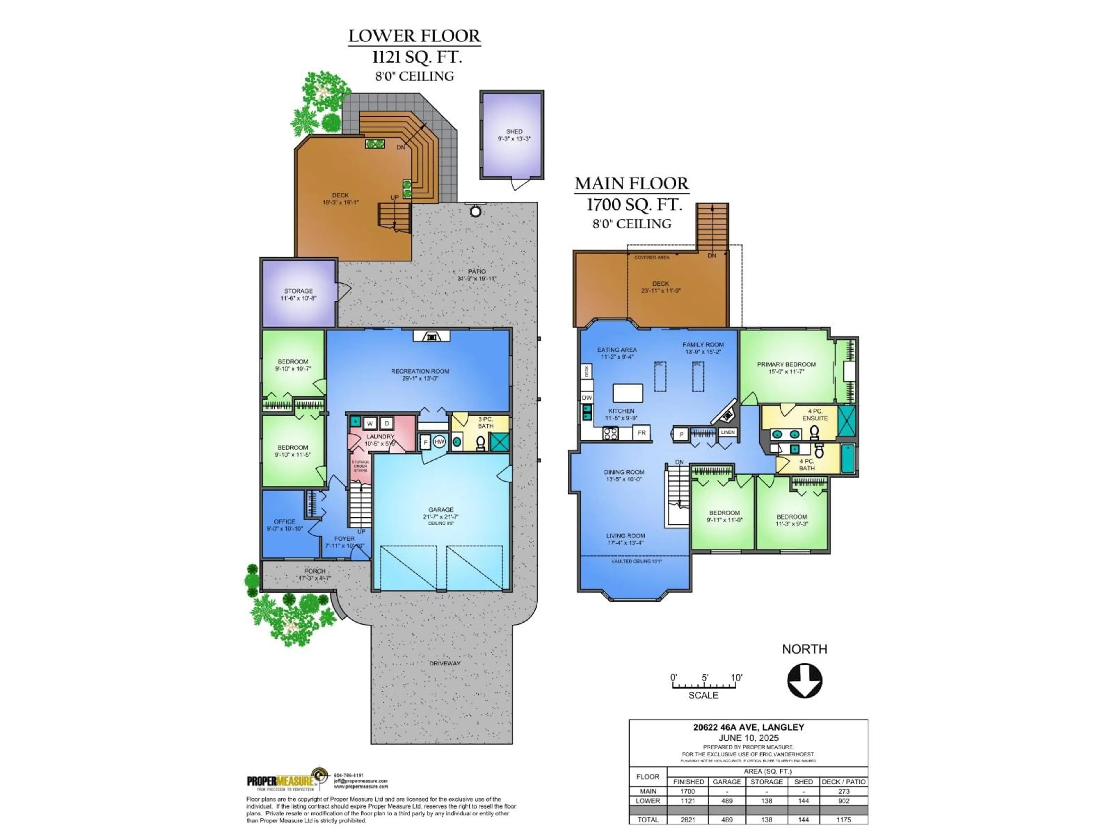 Floor plan for 20622 46A, Langley British Columbia V3A3J9