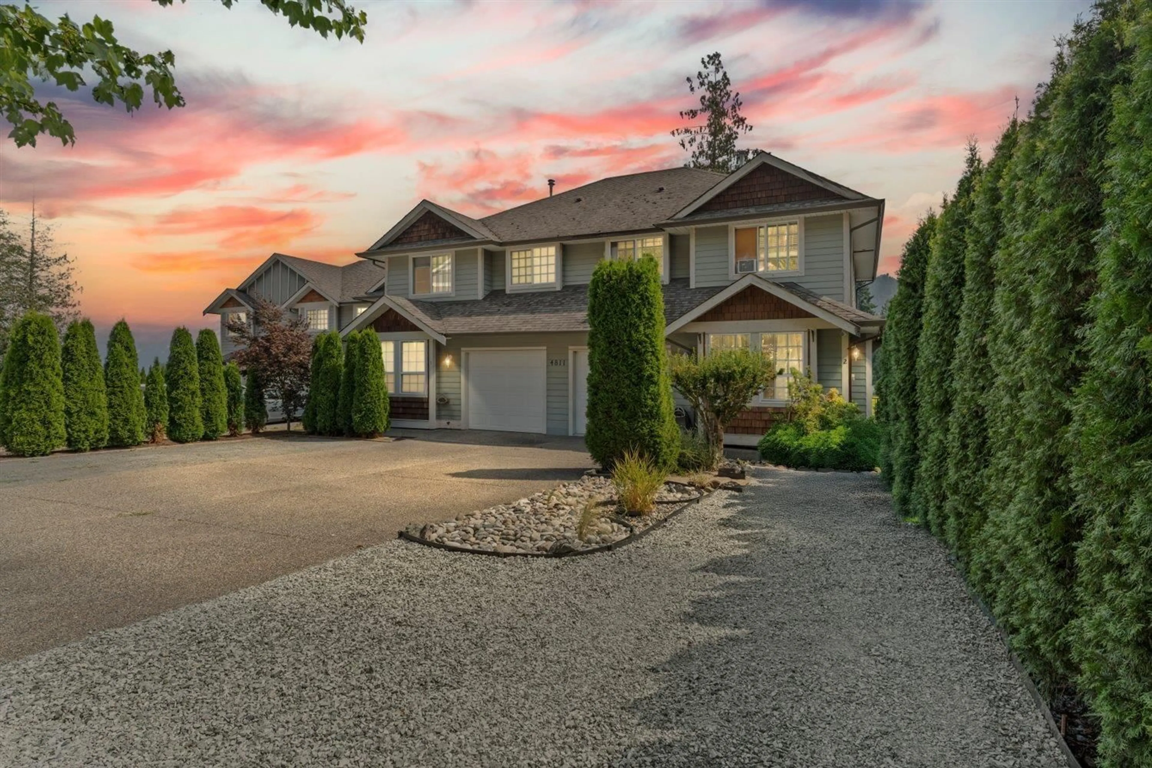 A pic from outside/outdoor area/front of a property/back of a property/a pic from drone, street for 2 - 4811 TESKEY ROAD, Chilliwack British Columbia V2R5W8