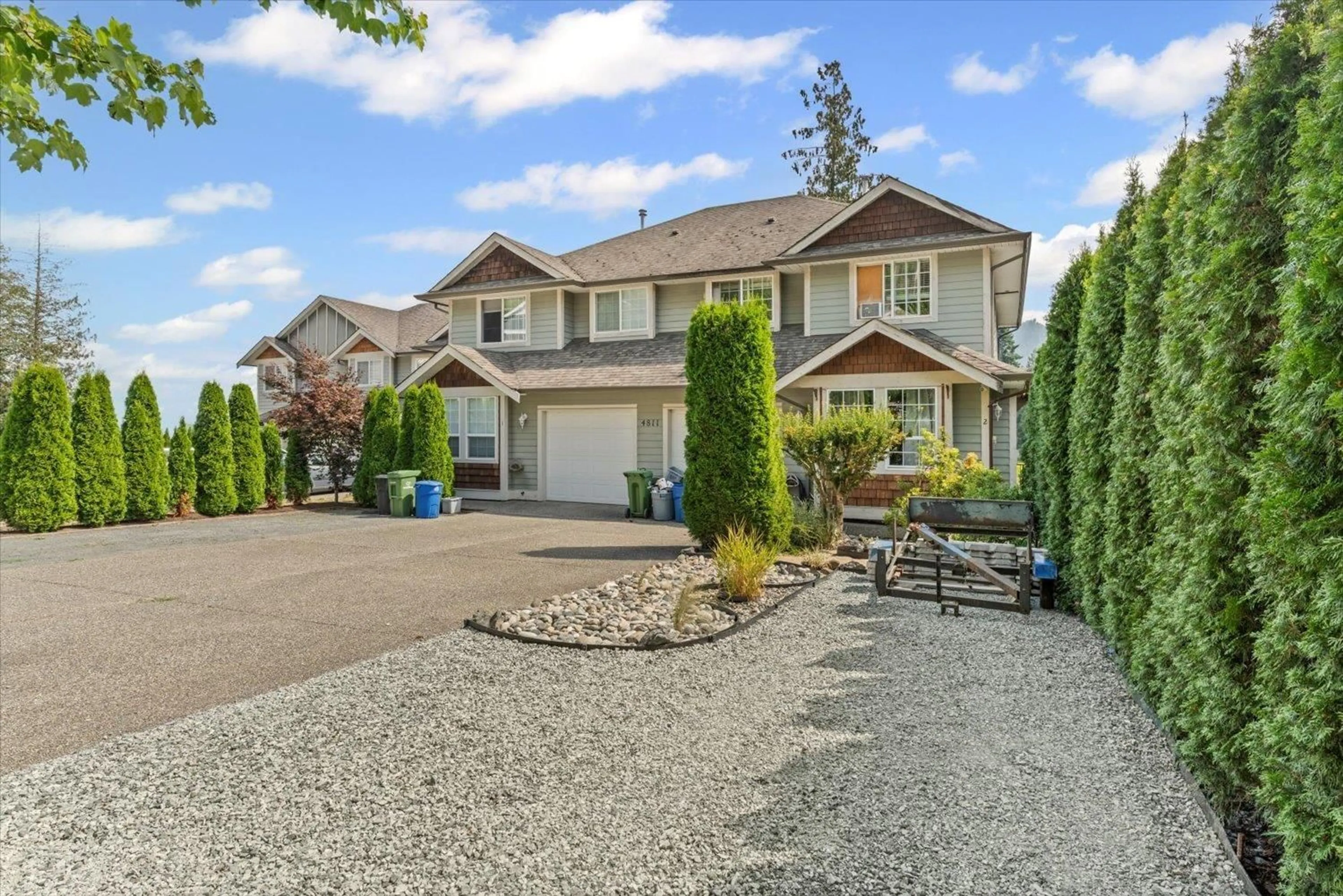 Home with vinyl exterior material, street for 2 - 4811 TESKEY ROAD, Chilliwack British Columbia V2R5W8