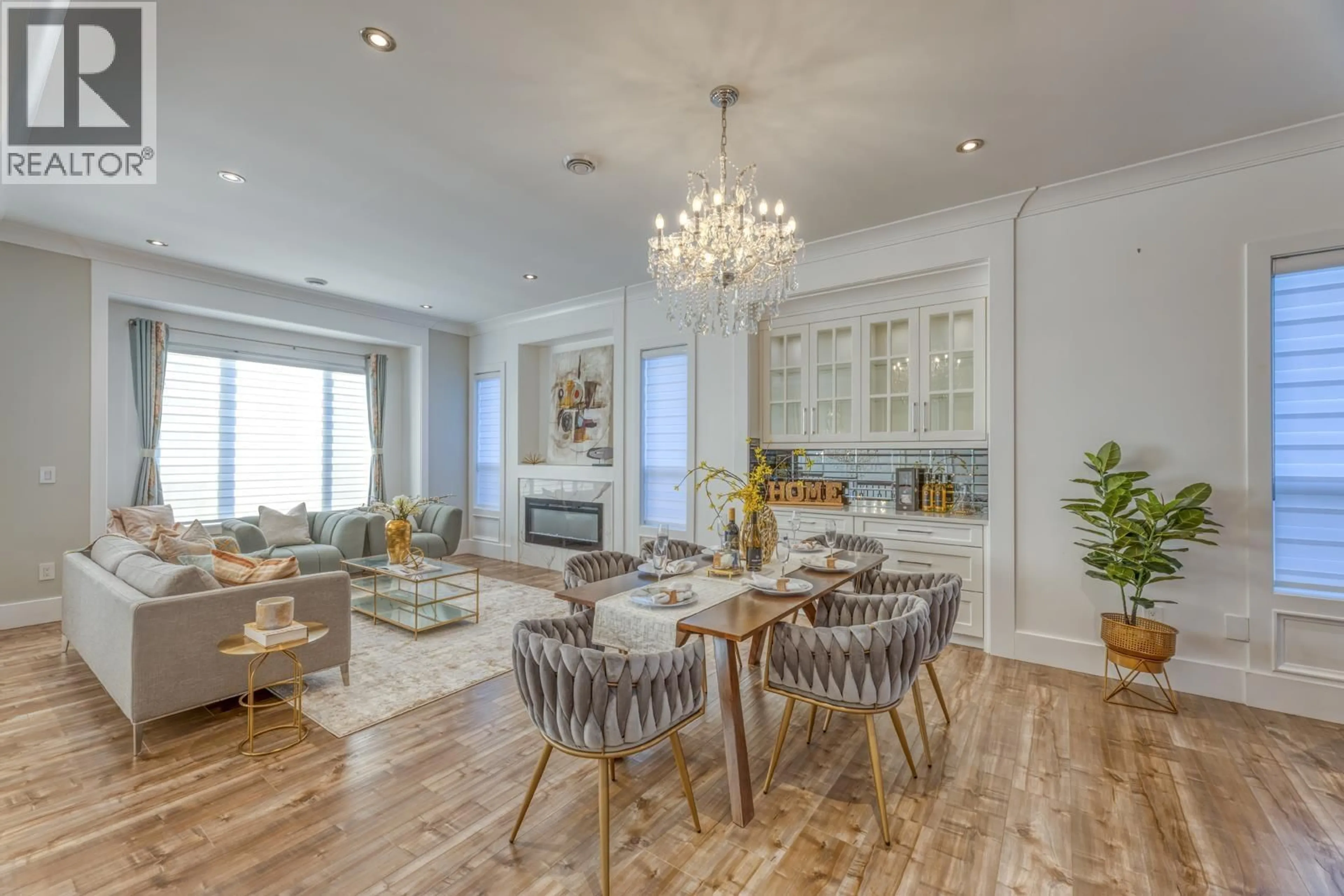 Dining room, wood/laminate floor for 7102 BRIDGE STREET, Richmond British Columbia V6Y2S7