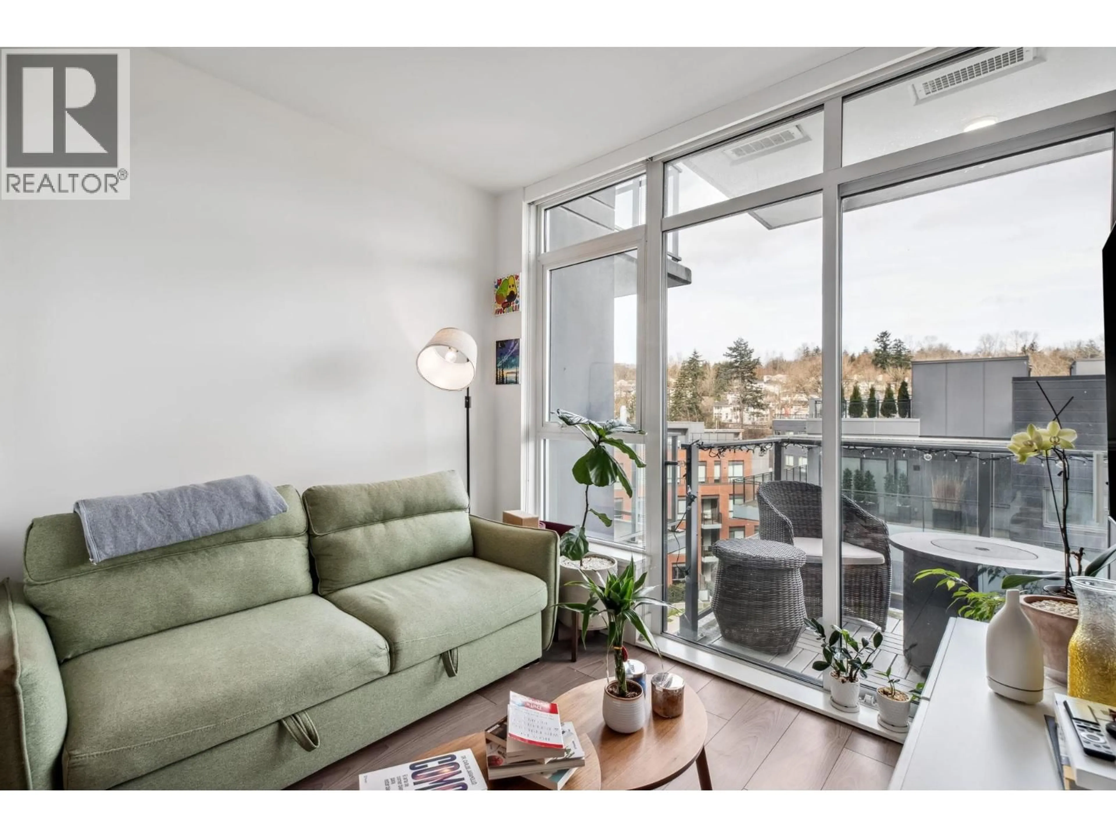 Living room with furniture, unknown for 702 - 3581 KENT AVE NORTH, Vancouver British Columbia V5S0H6