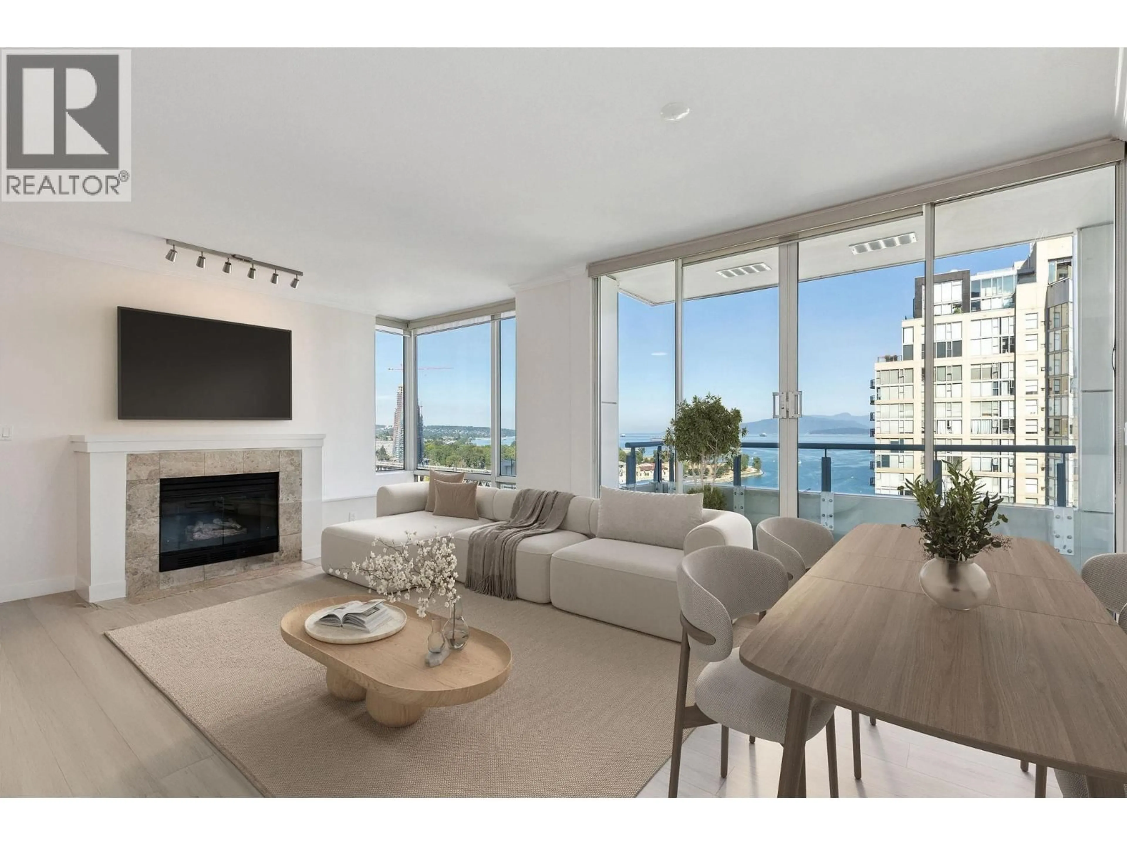 Living room with furniture, unknown for 2204 - 1500 HORNBY STREET, Vancouver British Columbia V6Z2R1