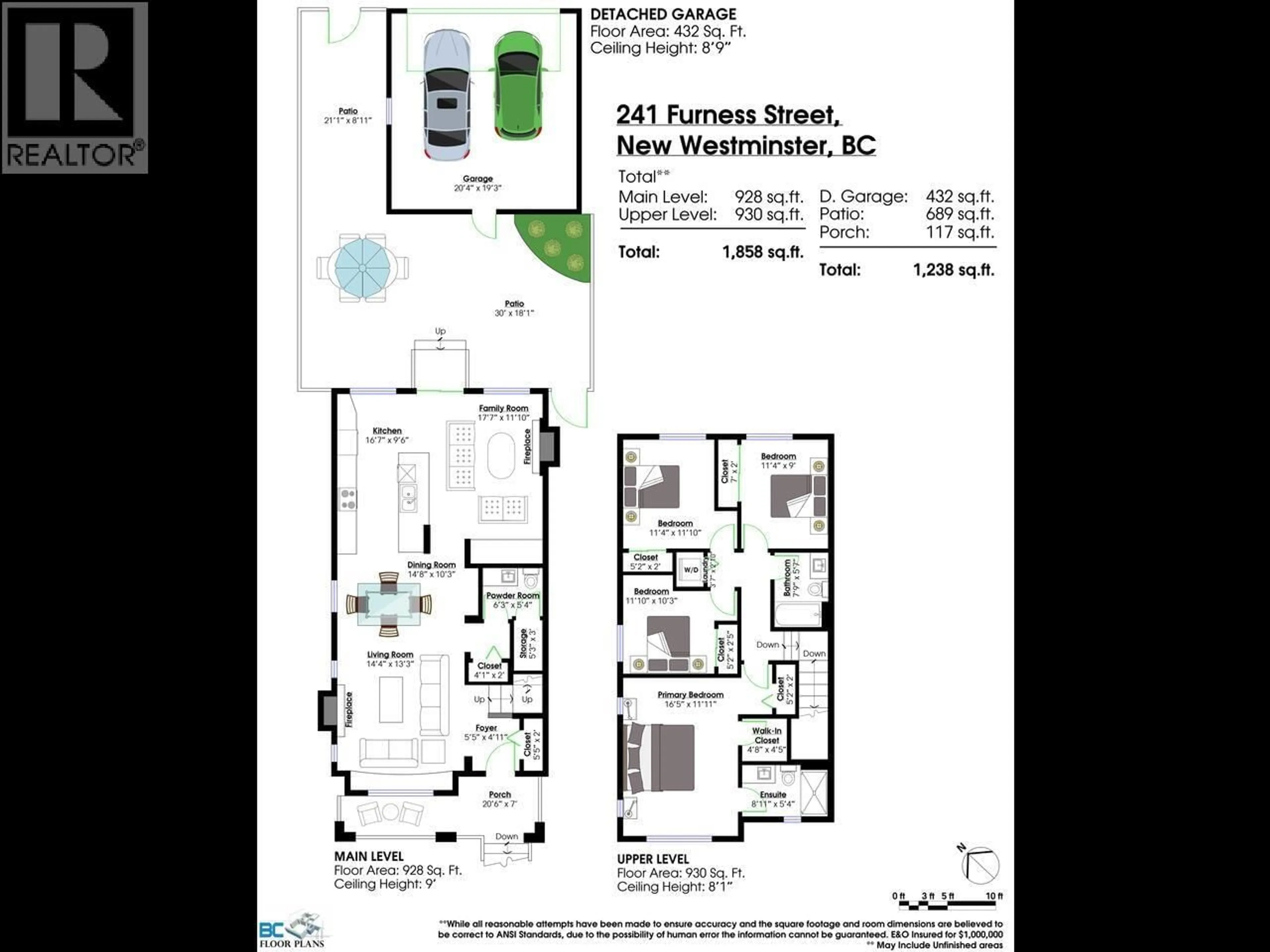 Floor plan for 241 FURNESS STREET, New Westminster British Columbia V3M0B4