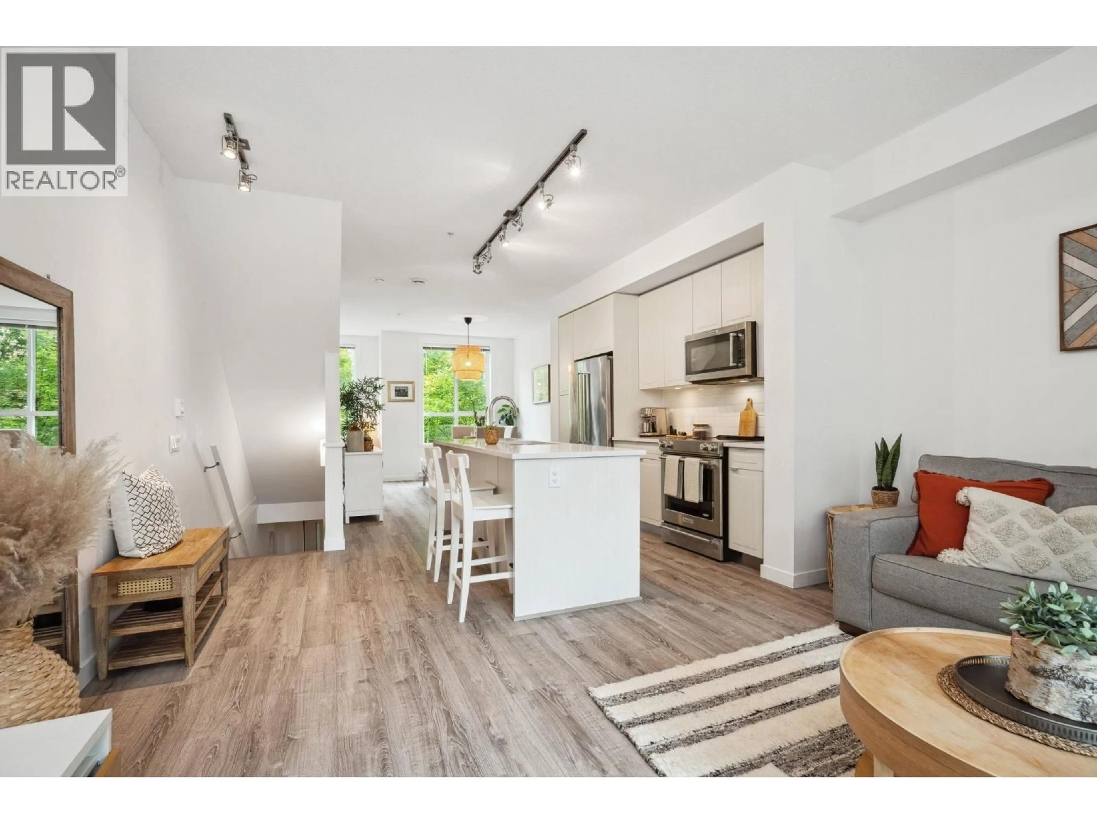 Open concept kitchen, wood/laminate floor for 58 - 2380 RANGER LANE, Port Coquitlam British Columbia V3B0M4