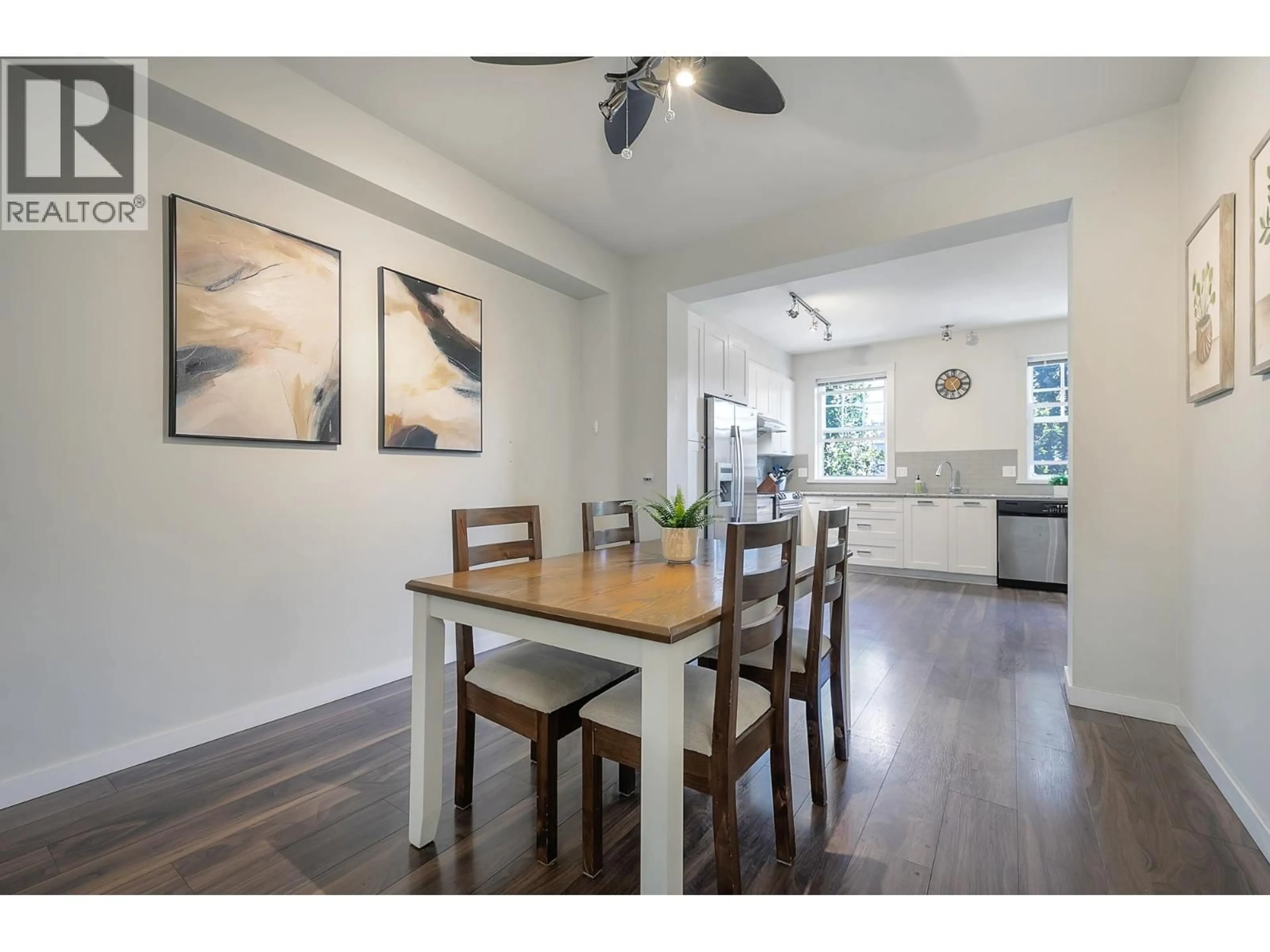 Dining room, wood/laminate floor for 82 - 688 EDGAR AVENUE, Coquitlam British Columbia V3K0A5