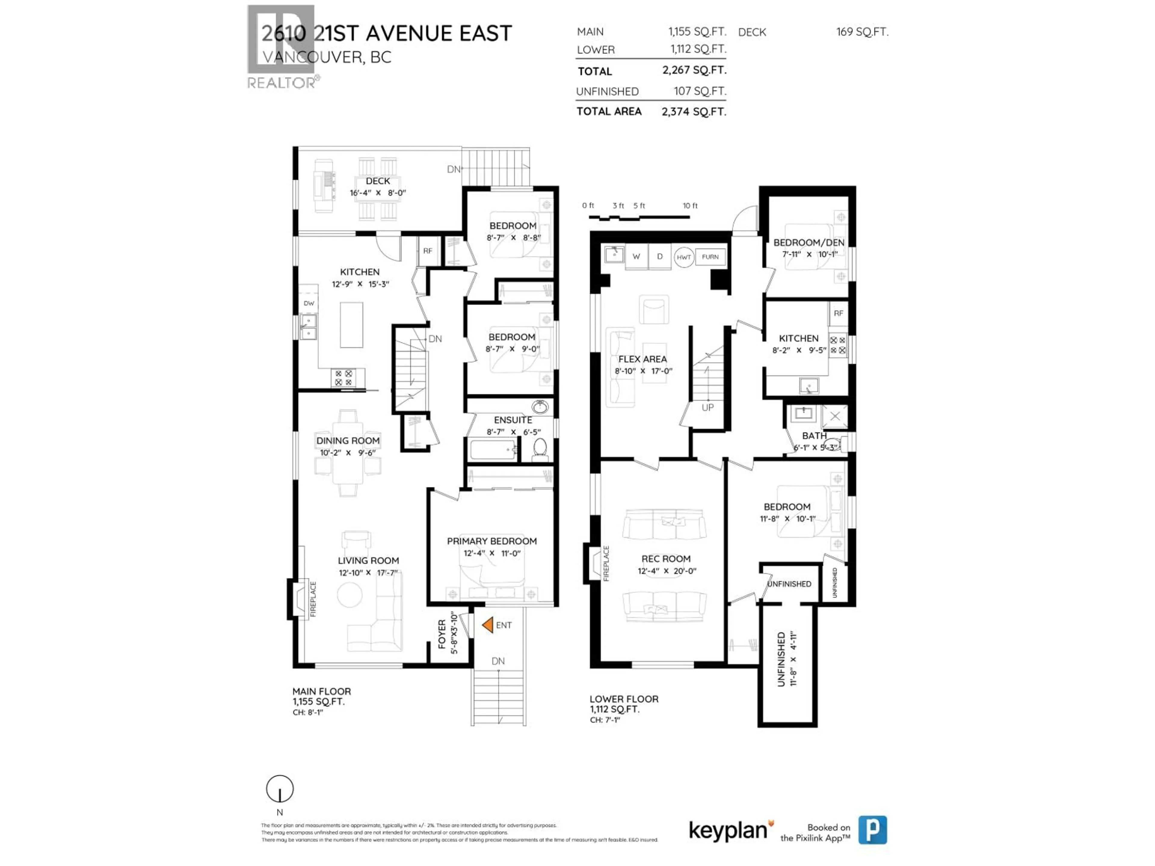 Floor plan for 2610 21ST AVENUE, Vancouver British Columbia V5M2W1