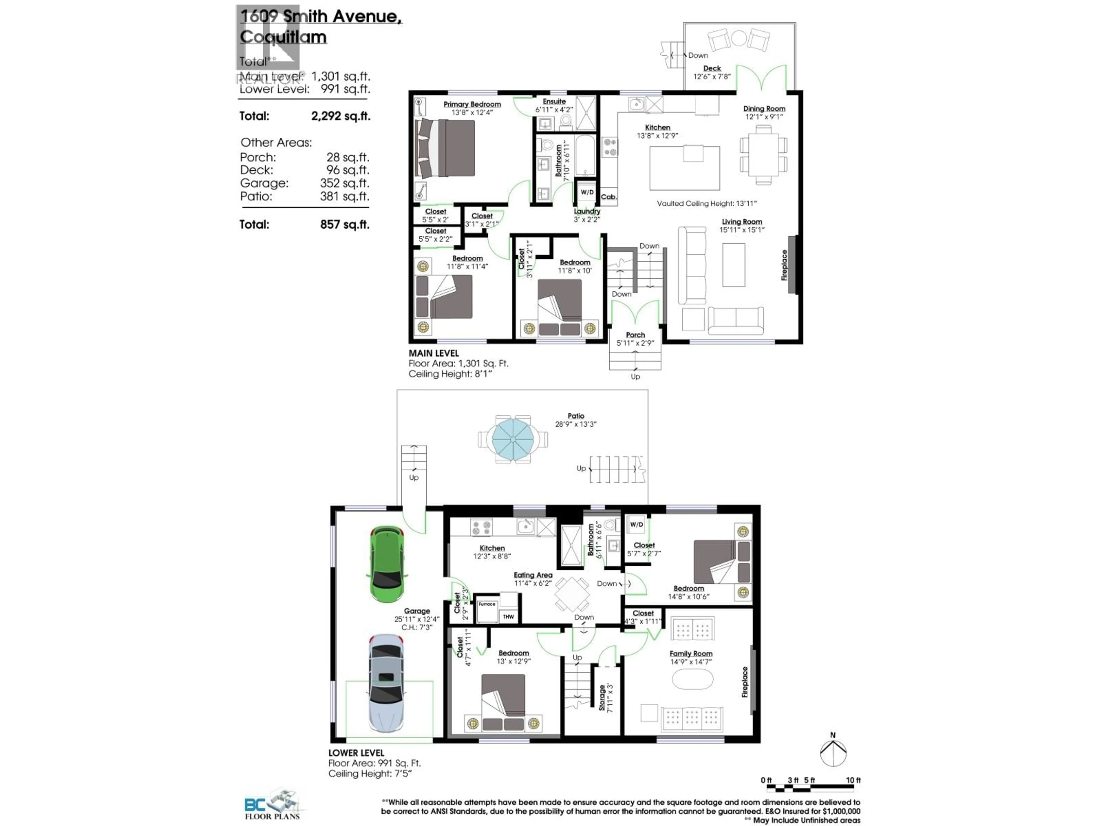 Floor plan for 1609 SMITH AVENUE, Coquitlam British Columbia V3J2Y4