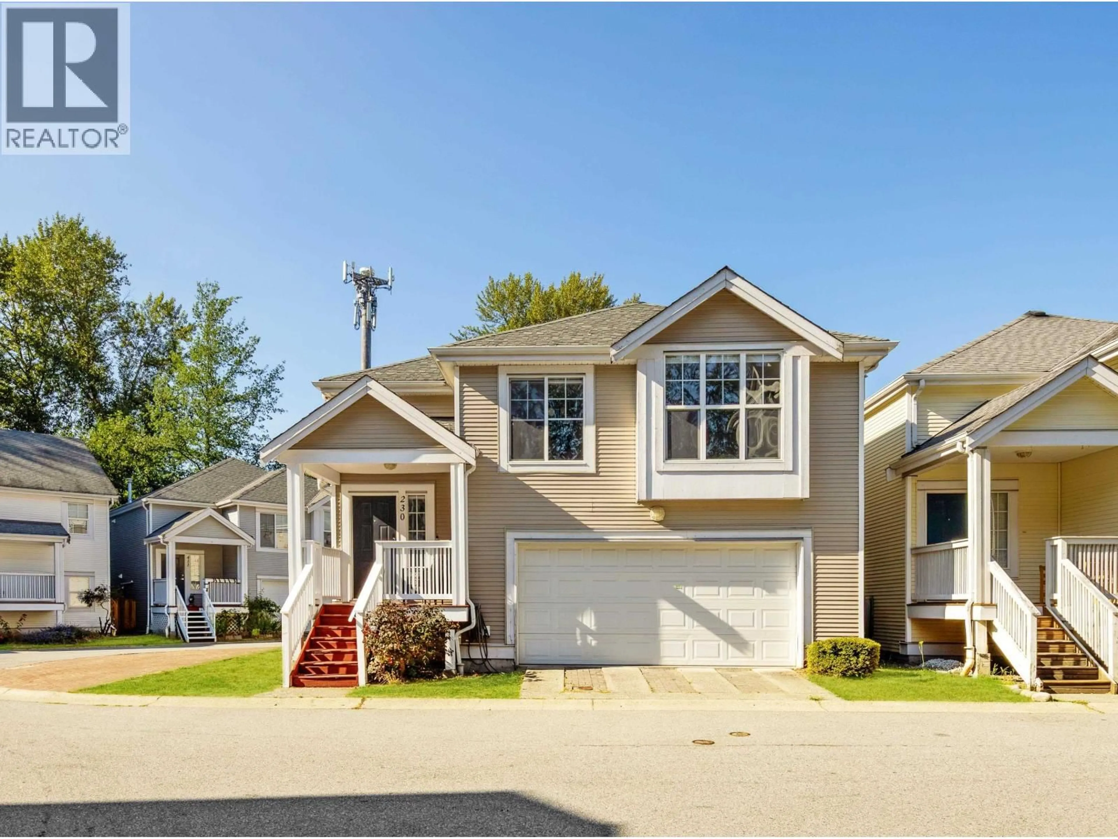 Home with vinyl exterior material, street for 230 - 3000 RIVERBEND DRIVE, Coquitlam British Columbia V3C6R1