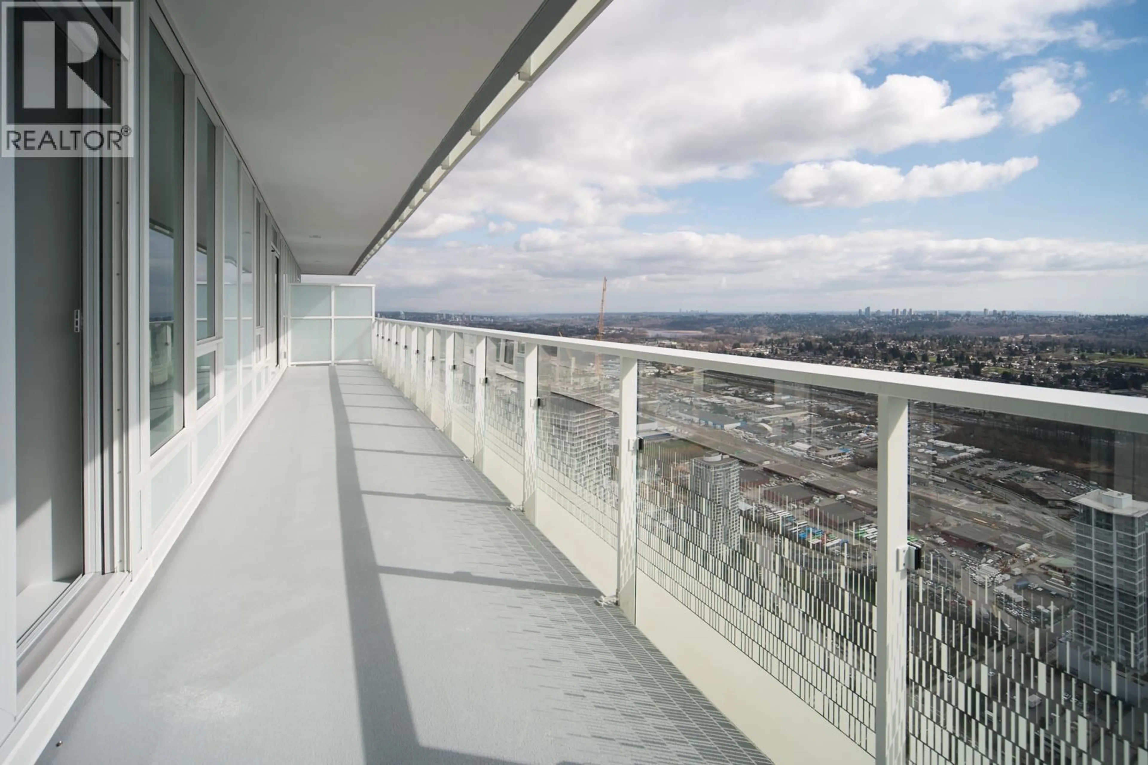 Balcony in the apartment, city buildings view from balcony for 5303 - 4650 BRENTWOOD BOULEVARD, Burnaby British Columbia V5C0M3