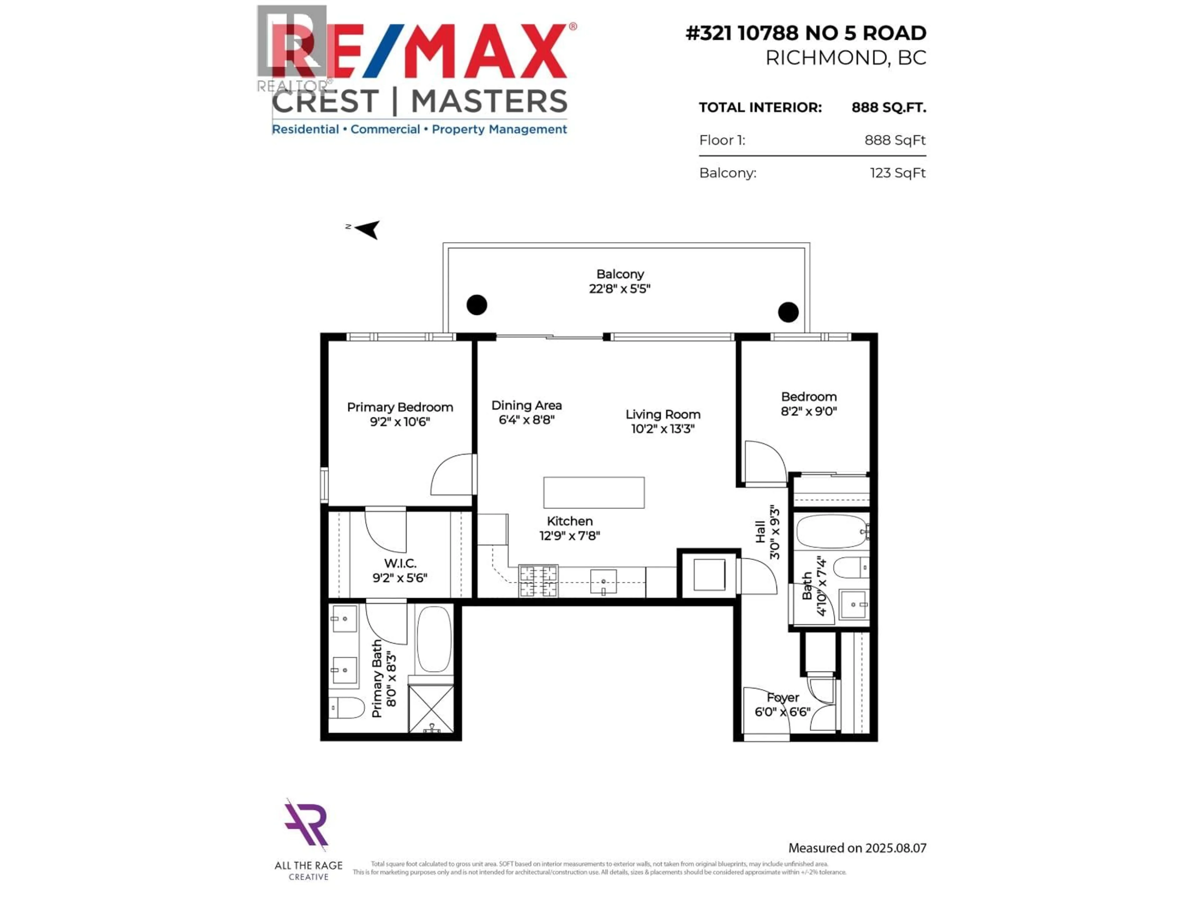 Floor plan for 321 - 10788 NO. 5 ROAD, Richmond British Columbia V6W0B7