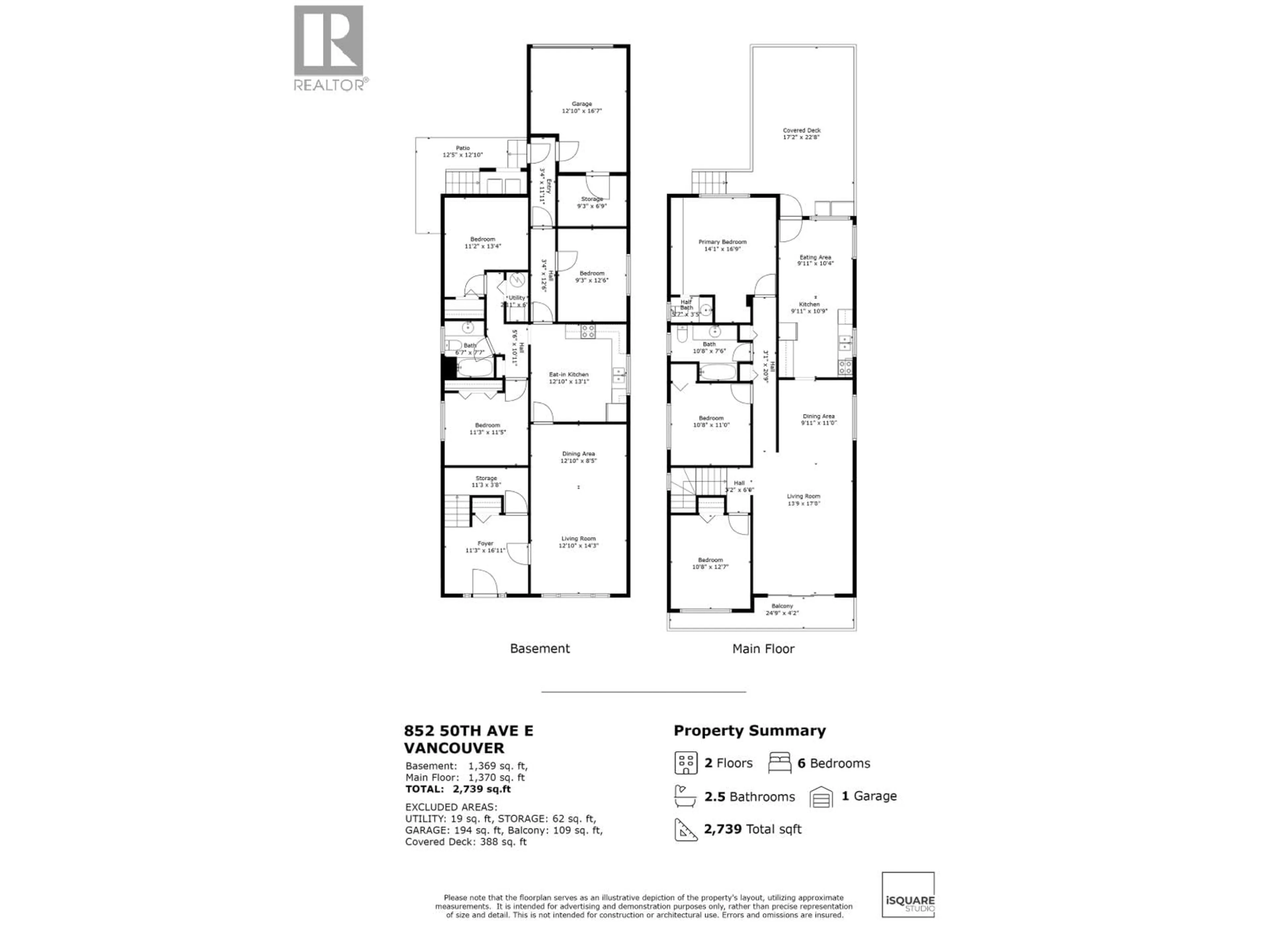 Floor plan for 852 50TH AVENUE, Vancouver British Columbia V5X1B5