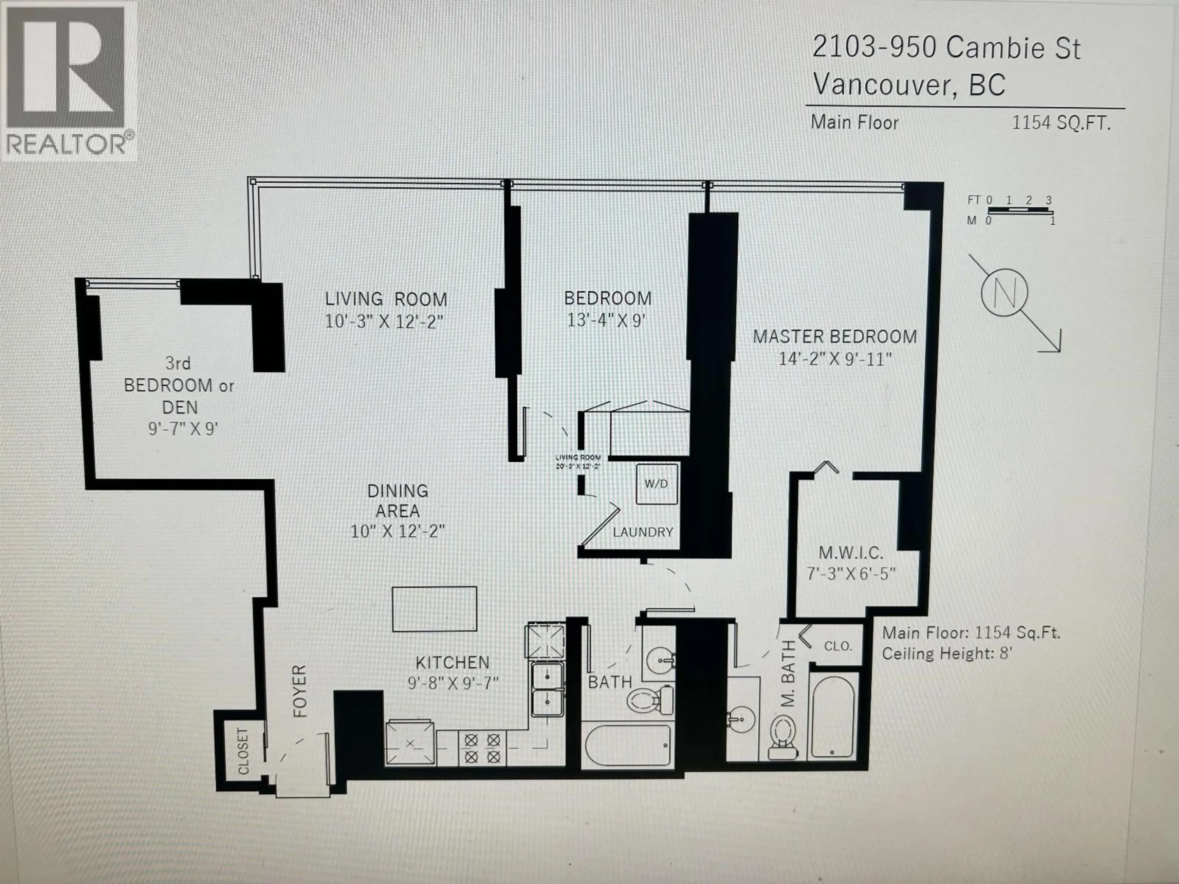 Floor plan for 2103 - 950 CAMBIE STREET, Vancouver British Columbia V6B5X5