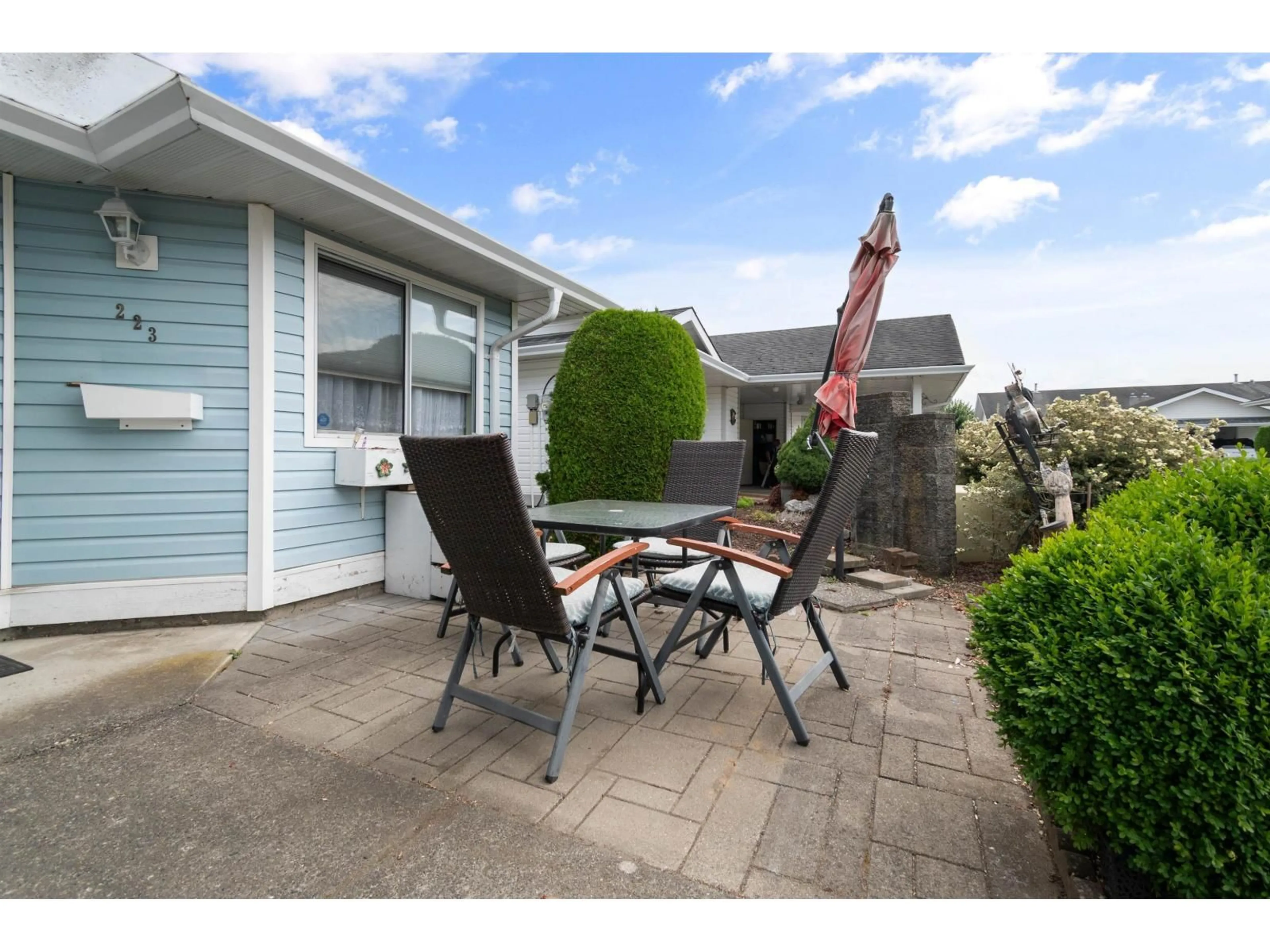 Patio, unknown for 223 - 7610 EVANS ROAD, Chilliwack British Columbia V2R2Z5