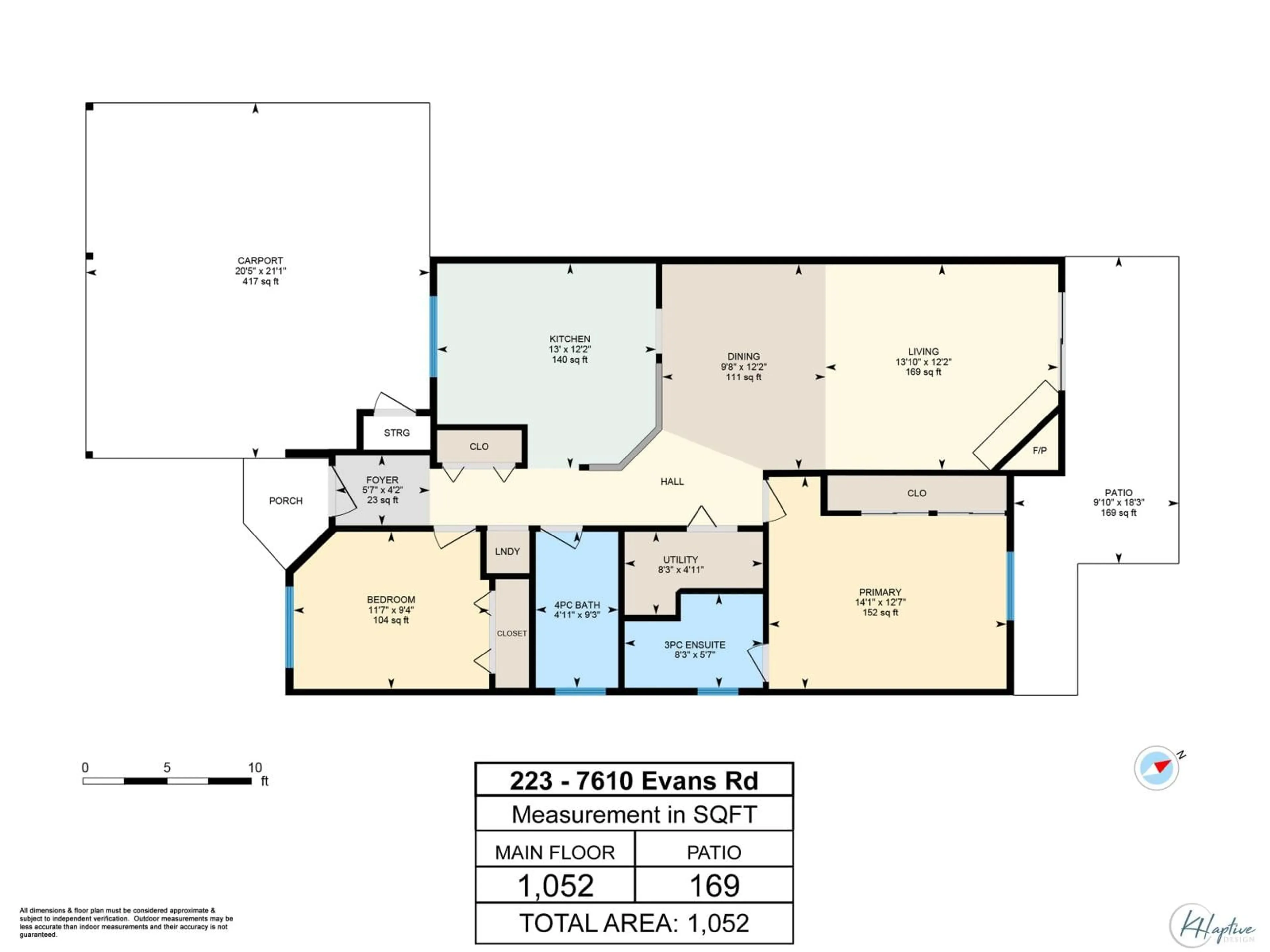 Floor plan for 223 - 7610 EVANS ROAD, Chilliwack British Columbia V2R2Z5