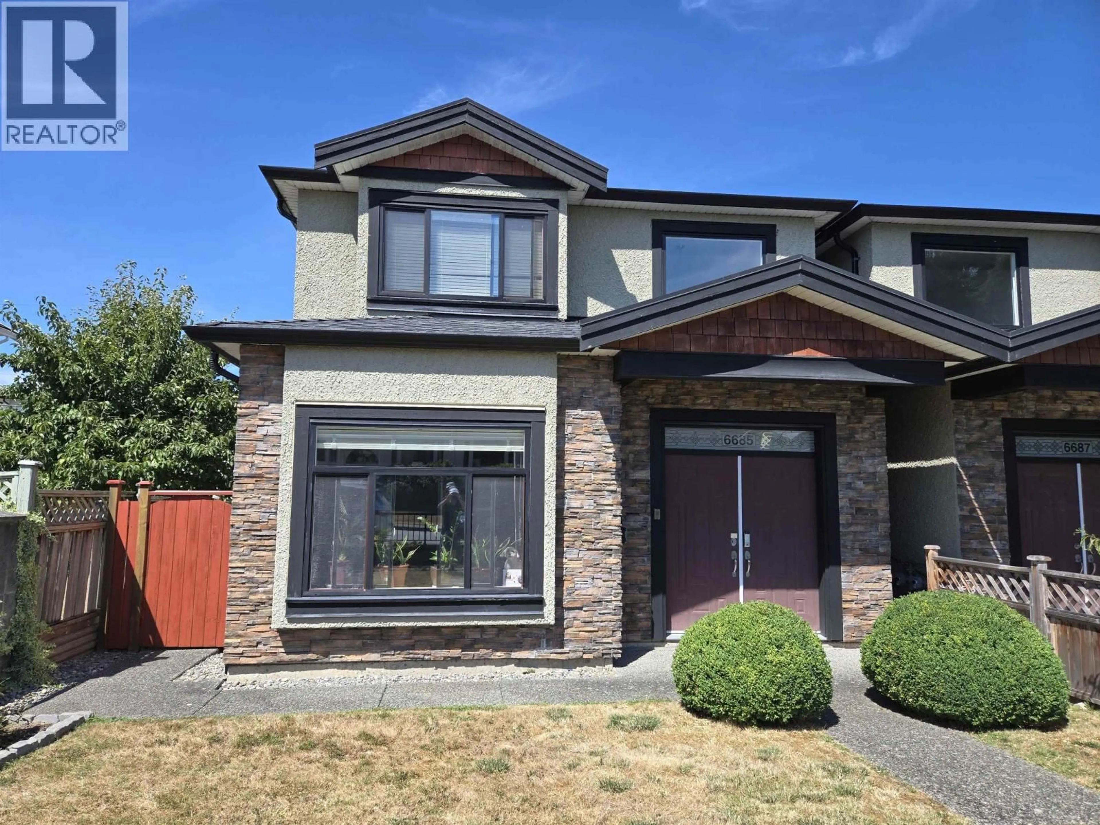 Home with brick exterior material, street for 6685 UNION STREET, Burnaby British Columbia V5B1X2
