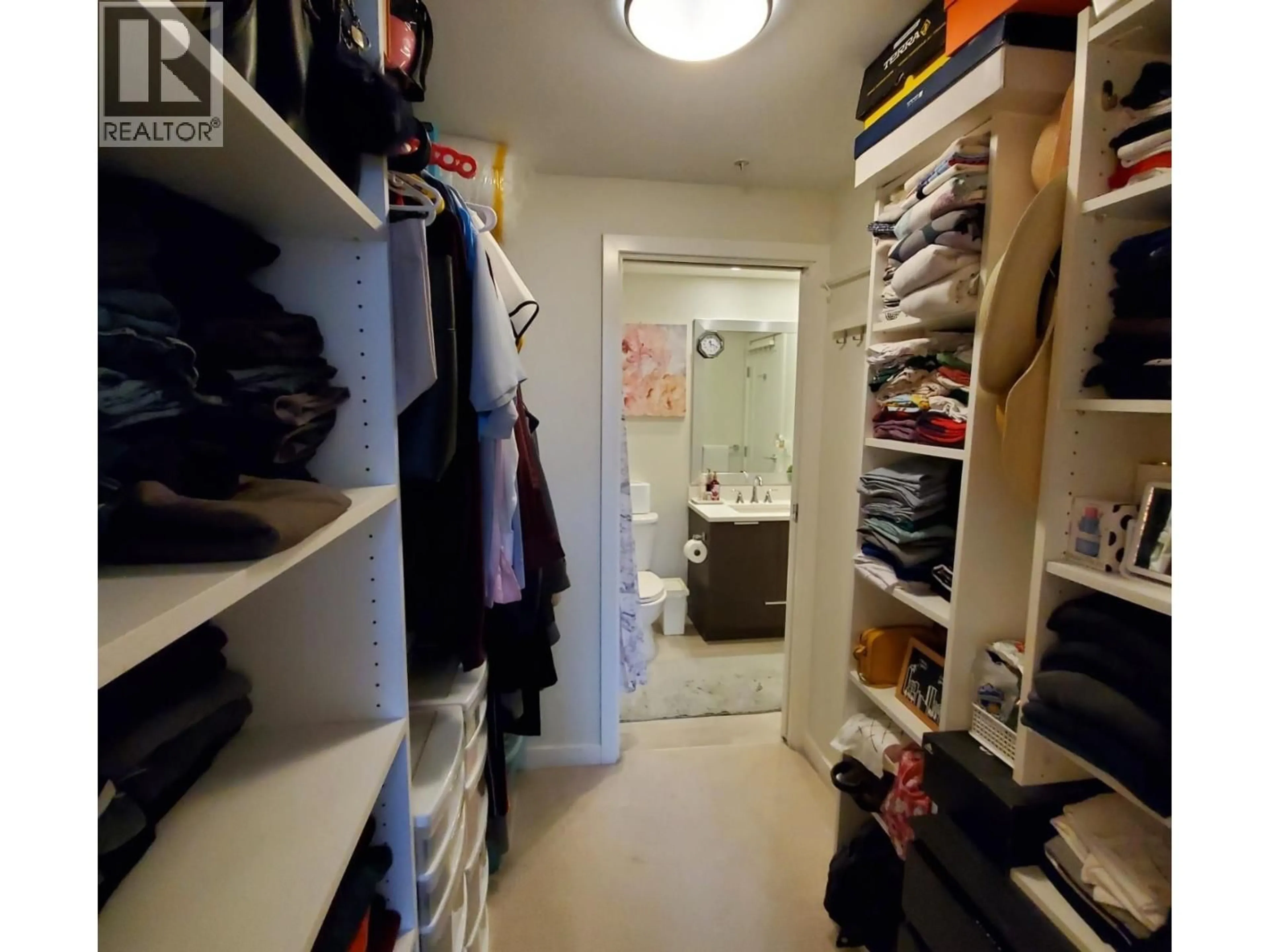Storage room or clothes room or walk-in closet for 506 - 8628 HAZELBRIDGE WAY, Richmond British Columbia V6X0R5