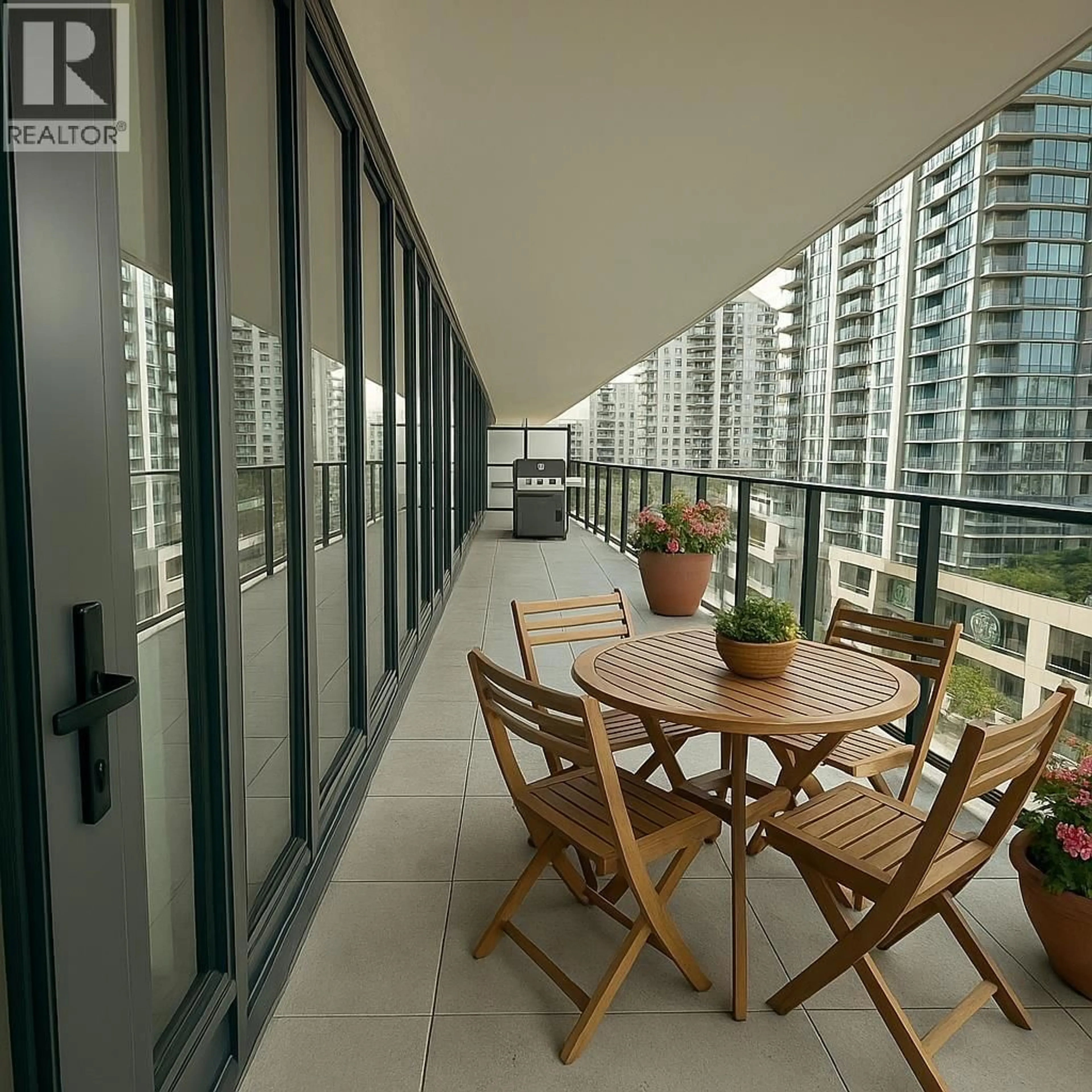 Balcony in the apartment, water/lake/river/ocean view for 611 - 135 13 STREET, North Vancouver British Columbia V7L0J8