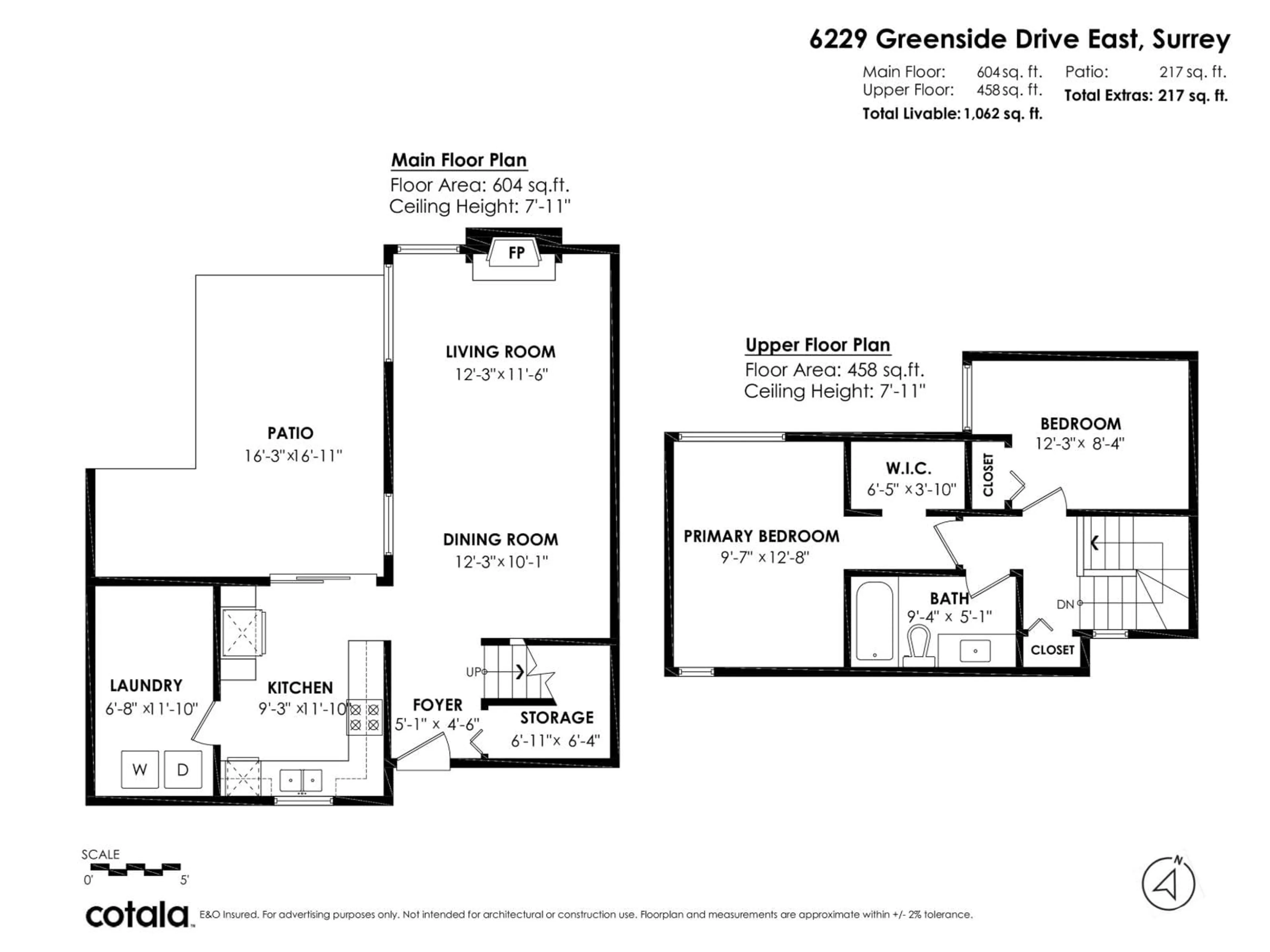 Floor plan for 6229 GREENSIDE EAST, Surrey British Columbia V3S5M8