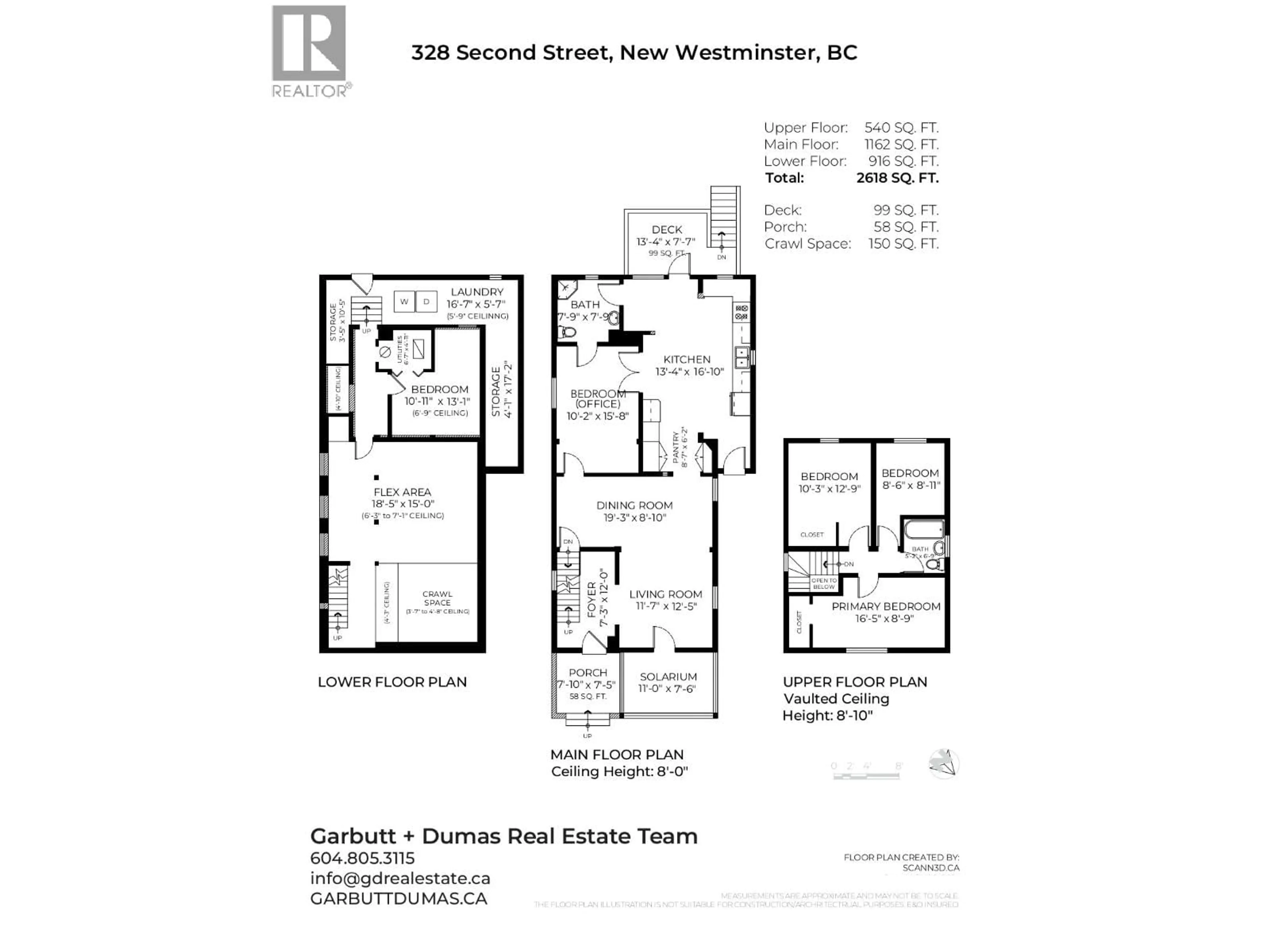 Floor plan for 328 SECOND STREET, New Westminster British Columbia V3L2K8