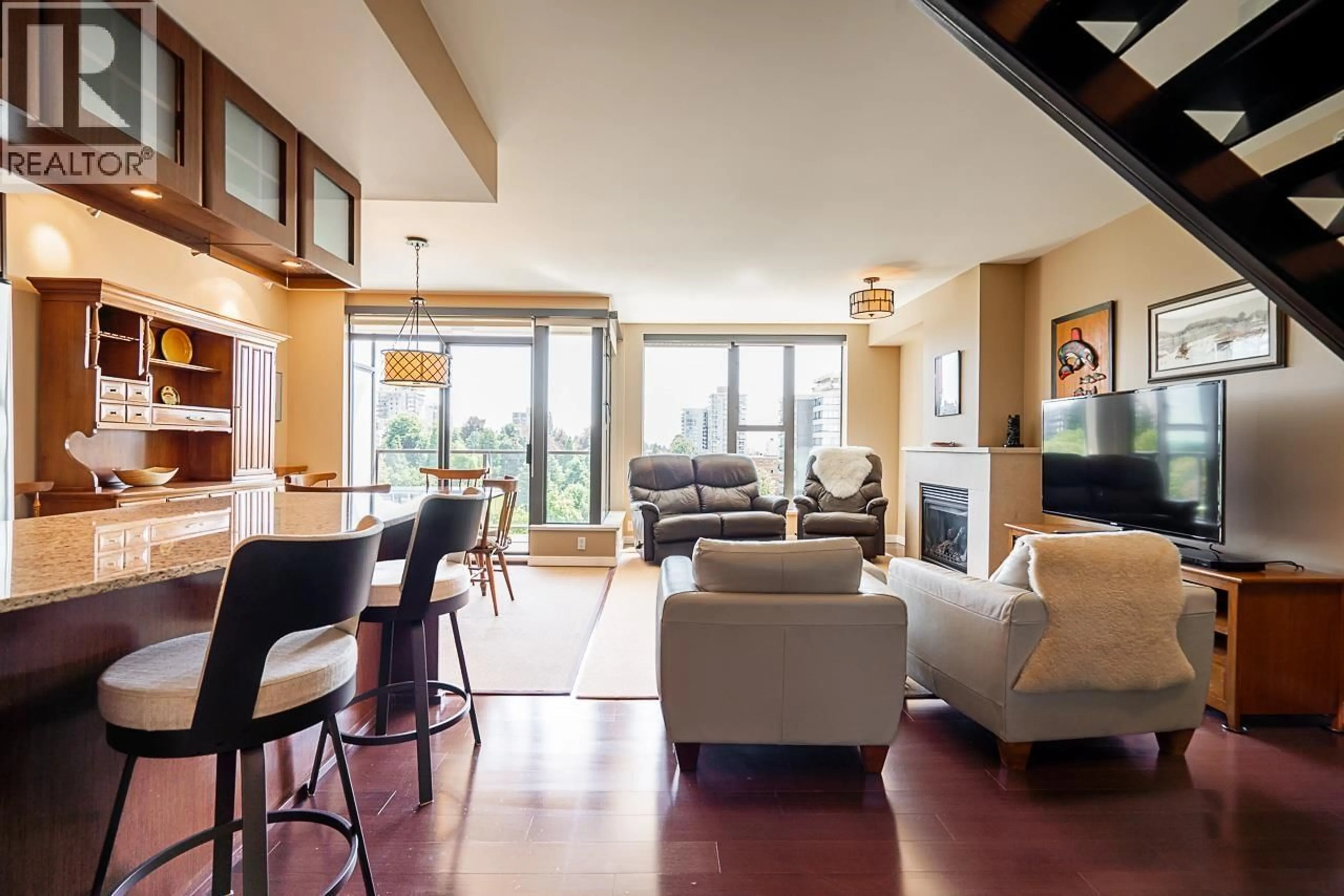 Living room with furniture, unknown for PH3 - 683 VICTORIA PARK, North Vancouver British Columbia V7M0A2