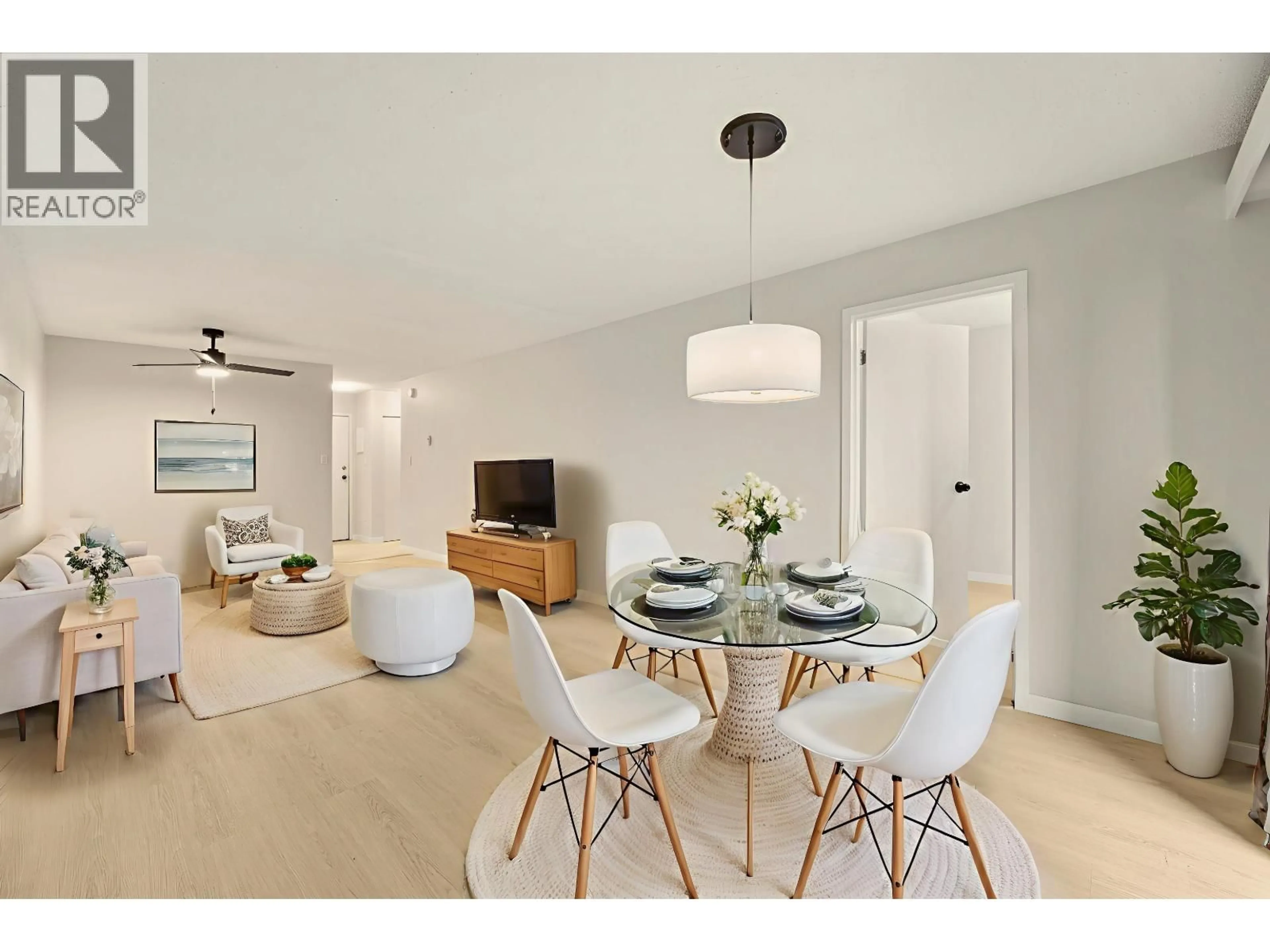 Dining room, wood/laminate floor for 105 - 37 AGNES STREET, New Westminster British Columbia V3L5G9
