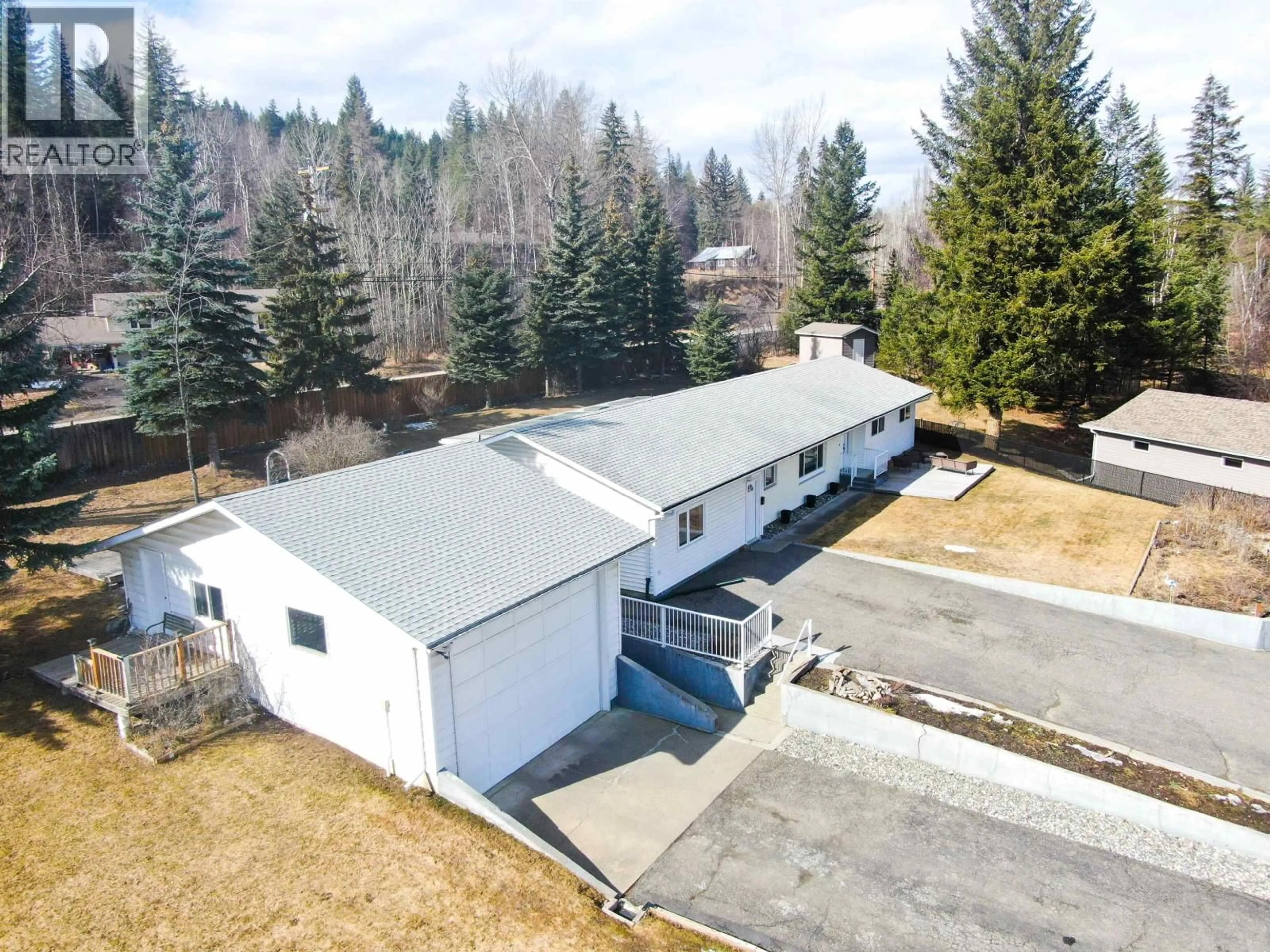 A pic from outside/outdoor area/front of a property/back of a property/a pic from drone, building for 891 FUNN STREET, Quesnel British Columbia V2J5B2