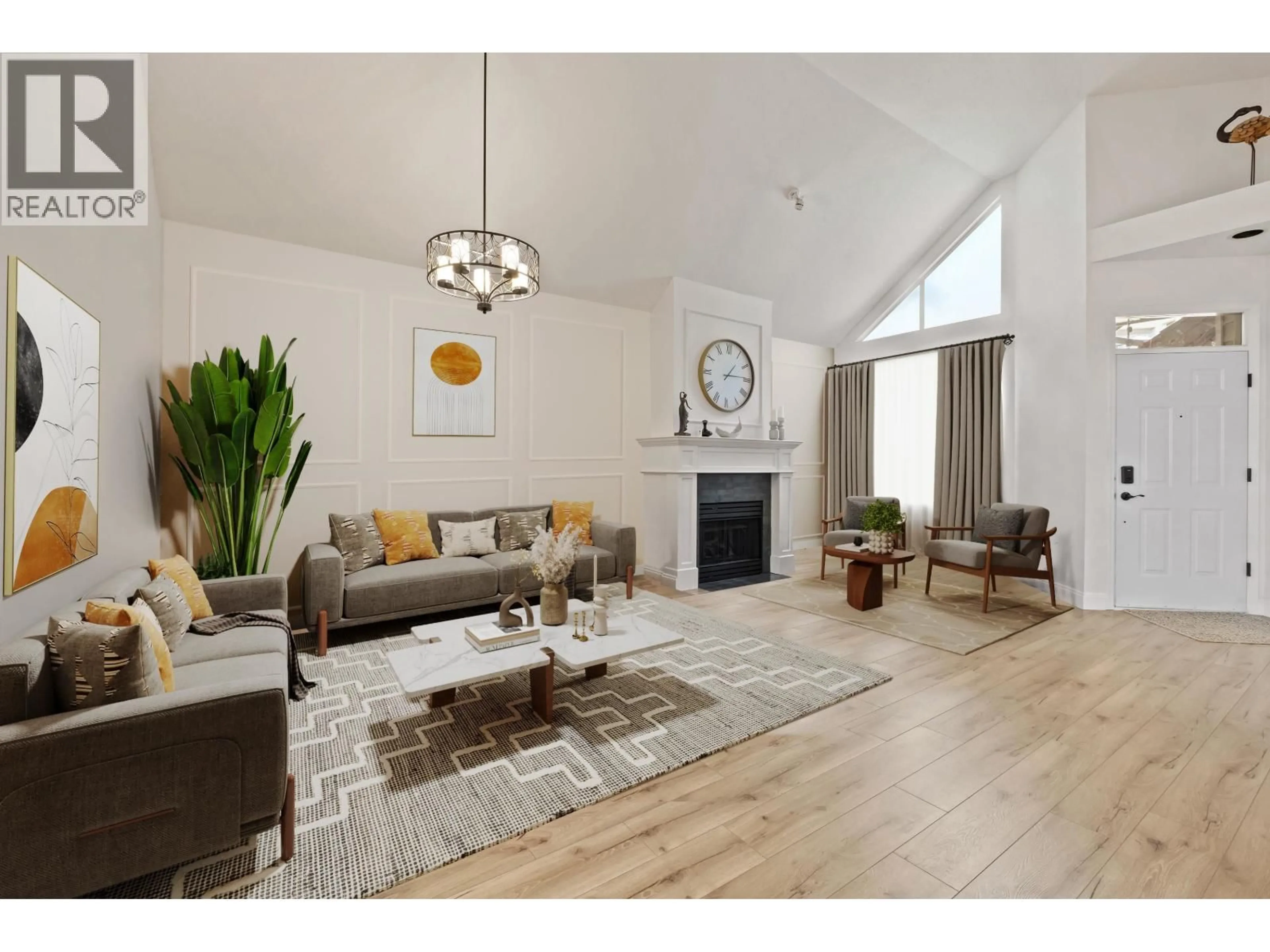 Living room with furniture, wood/laminate floor for 122 - 1465 PARKWAY BOULEVARD, Coquitlam British Columbia V3E3E6