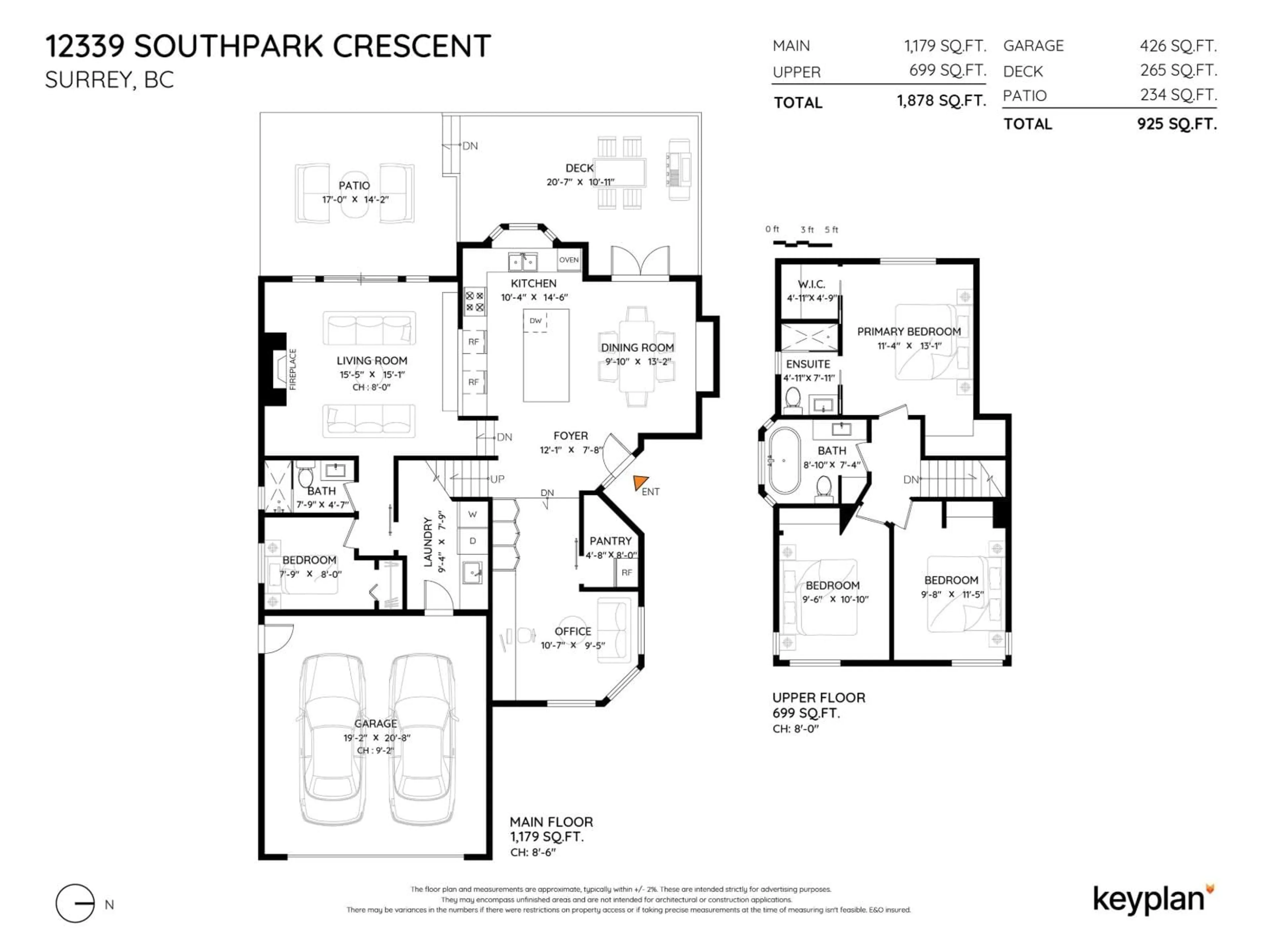 Floor plan for 12339 - SOUTHPARK CRESCENT, Surrey British Columbia V3X2C1
