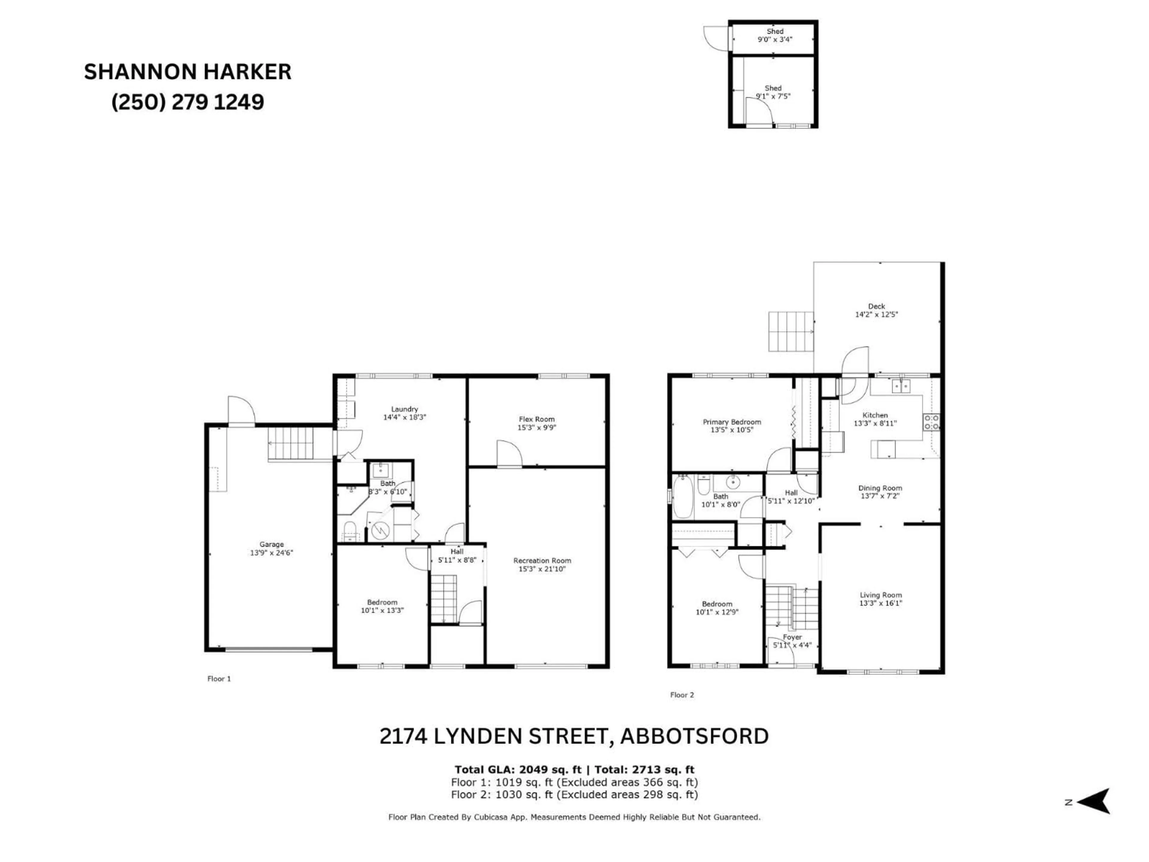 Floor plan for 2174 LYNDEN, Abbotsford British Columbia V2T3B5