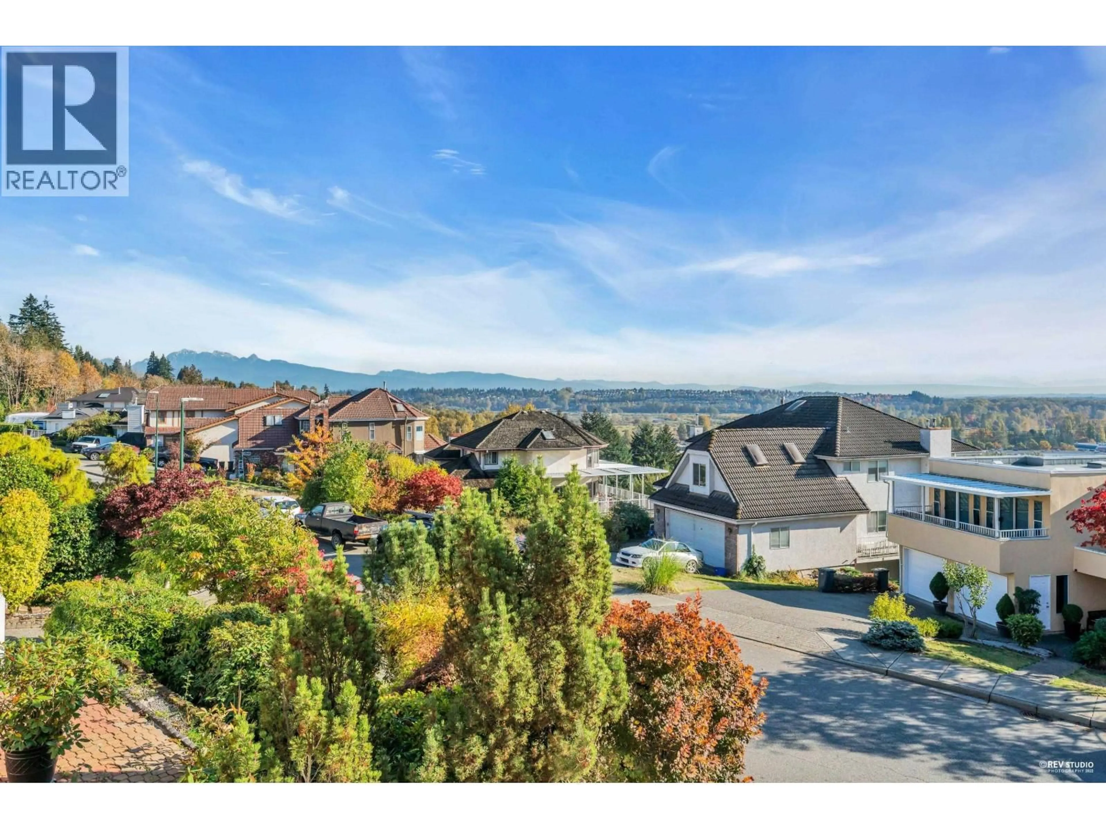 A pic from outside/outdoor area/front of a property/back of a property/a pic from drone, mountain view for 2233 MONASHEE COURT, Coquitlam British Columbia V3K6P7