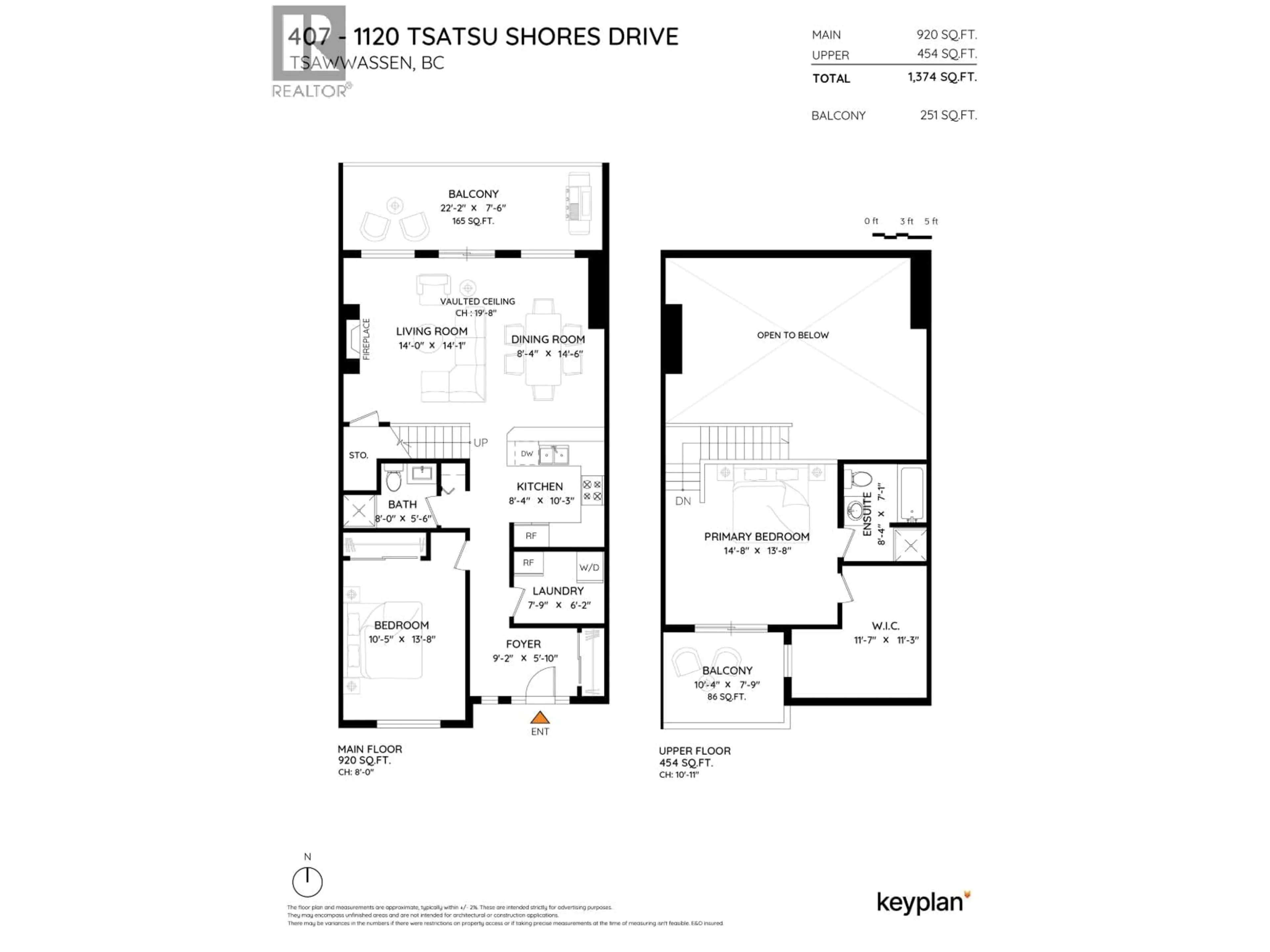 Floor plan for 407 - 1120 TSATSU SHORES DRIVE, Delta British Columbia V4M4G3