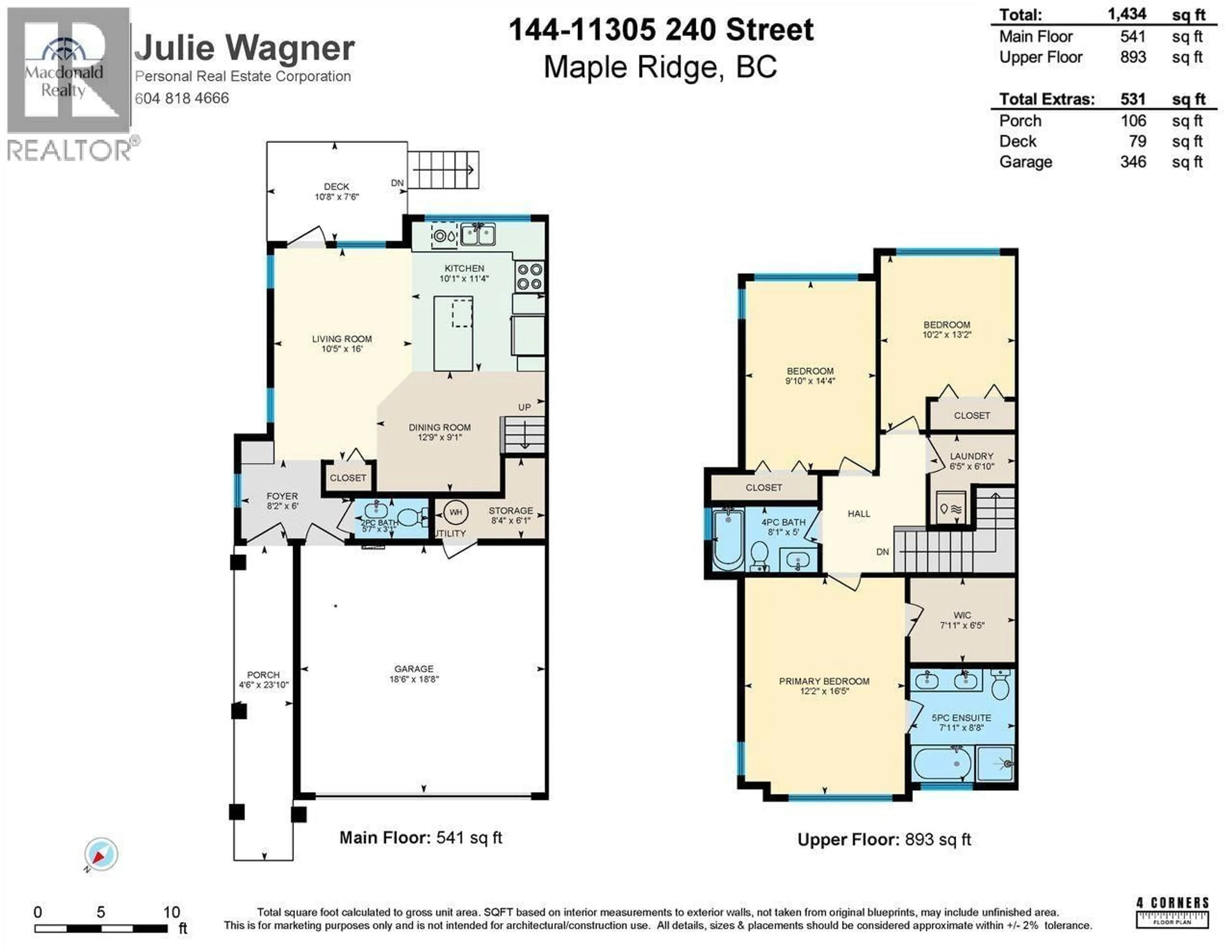 Floor plan for 144 - 11305 240 STREET, Maple Ridge British Columbia V2W0J1