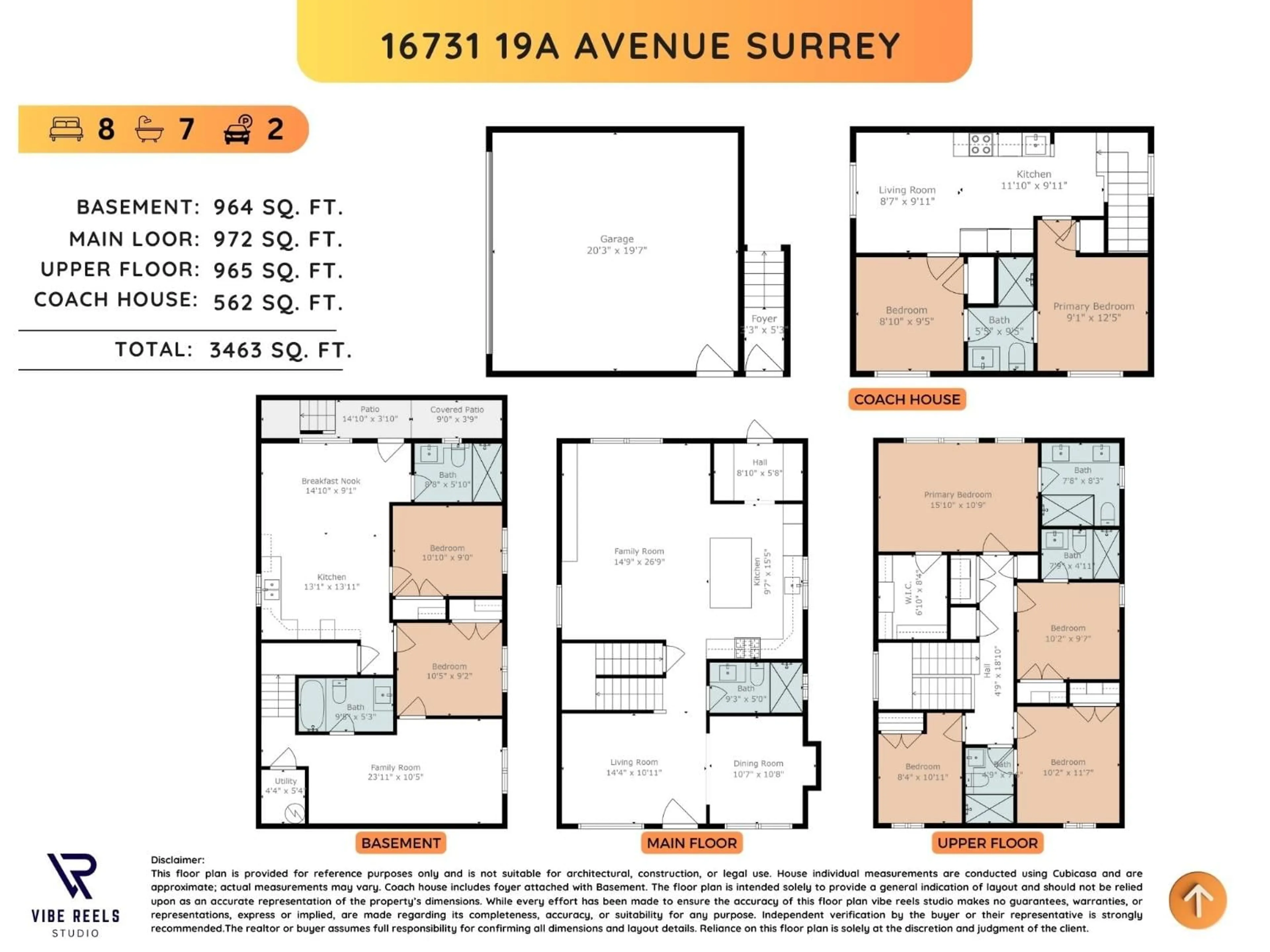 Floor plan for 16731 19A, Surrey British Columbia V3Z9M9