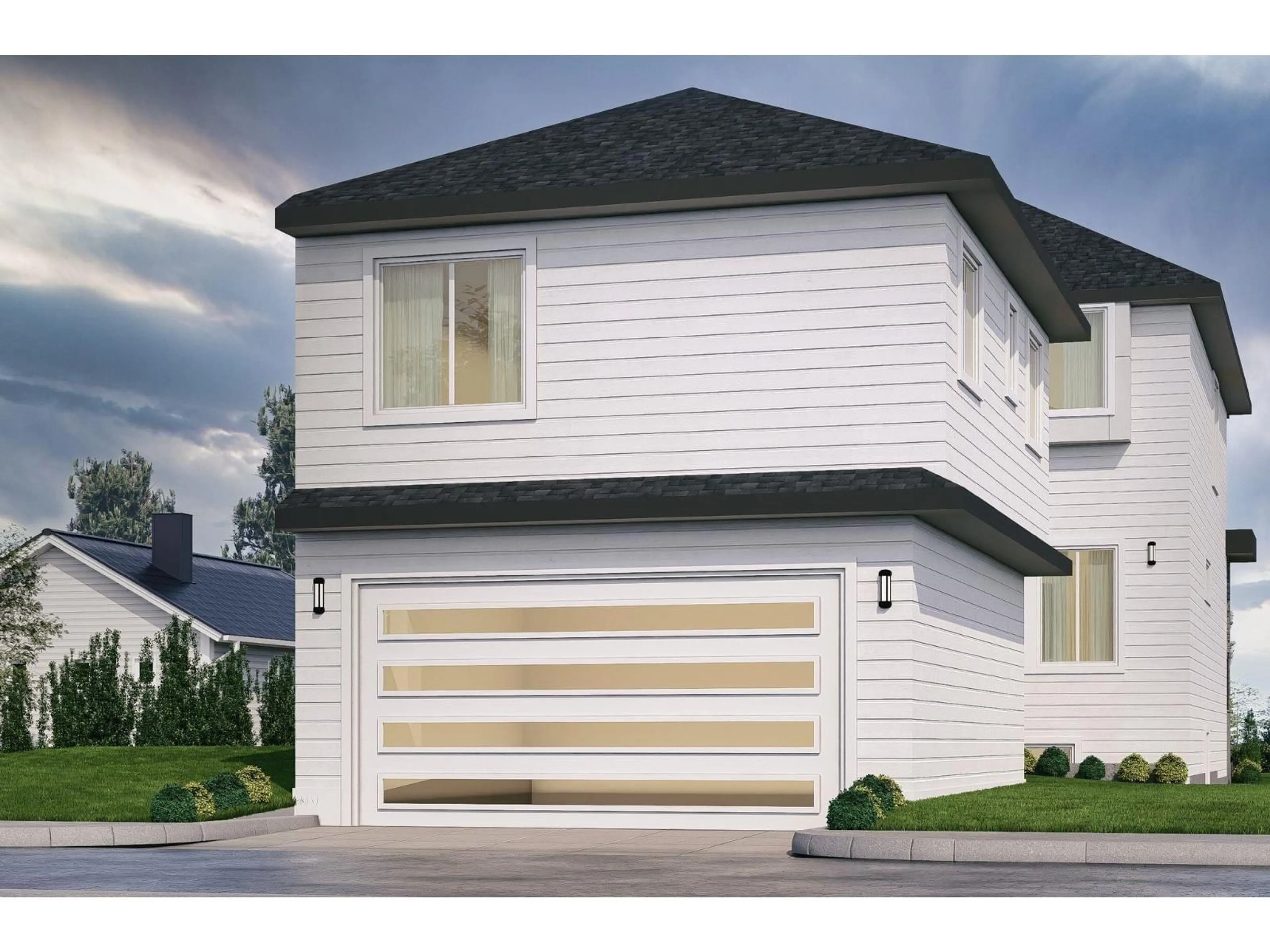 Home with vinyl exterior material, street for 16731 19A, Surrey British Columbia V3Z9M9