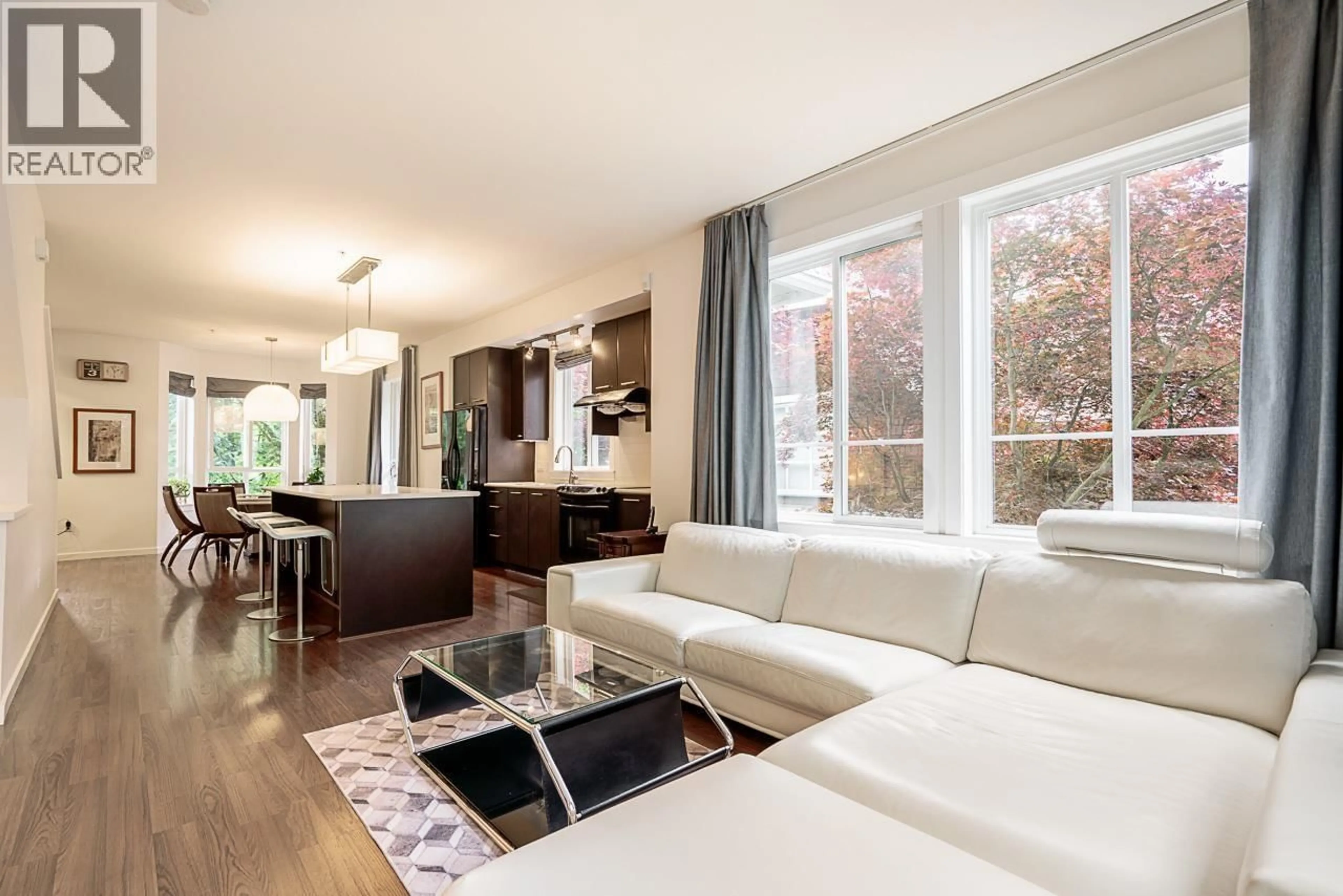 Living room with furniture, wood/laminate floor for 8 - 2418 AVON PLACE, Port Coquitlam British Columbia V3B0C7