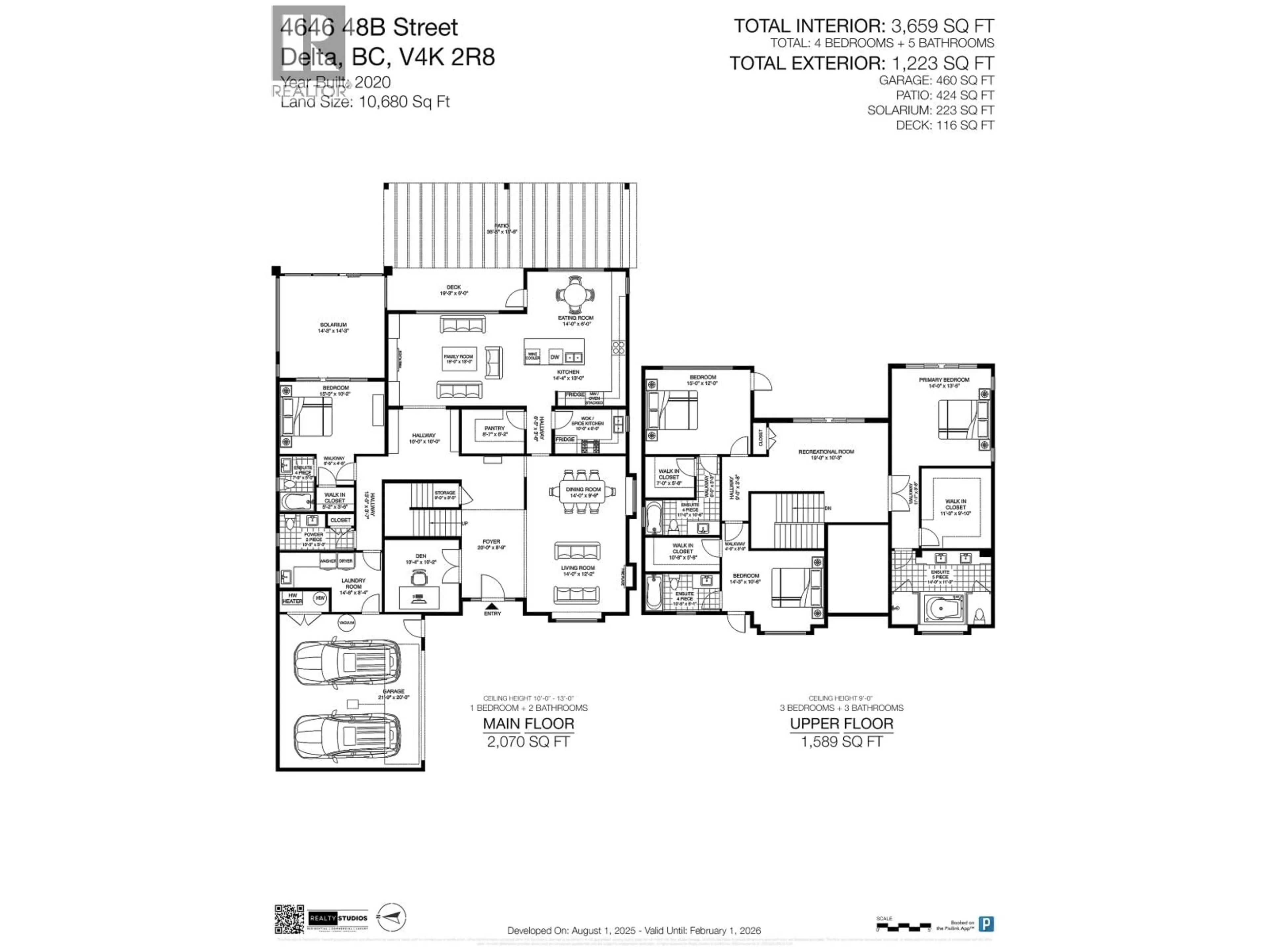 Floor plan for 4646 48B STREET, Delta British Columbia V4K2R8