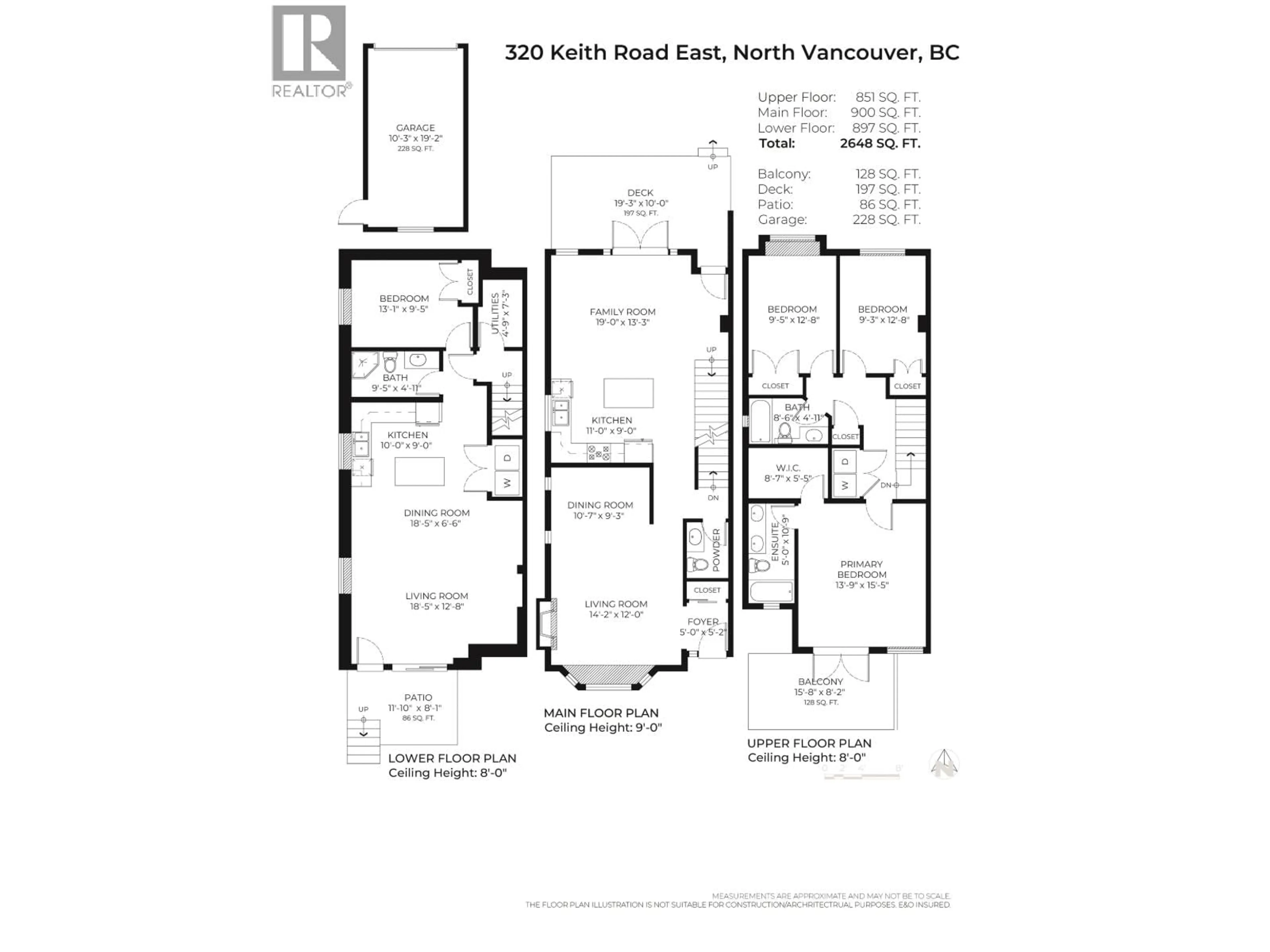 Floor plan for 320 KEITH ROAD, North Vancouver British Columbia V7L1V7