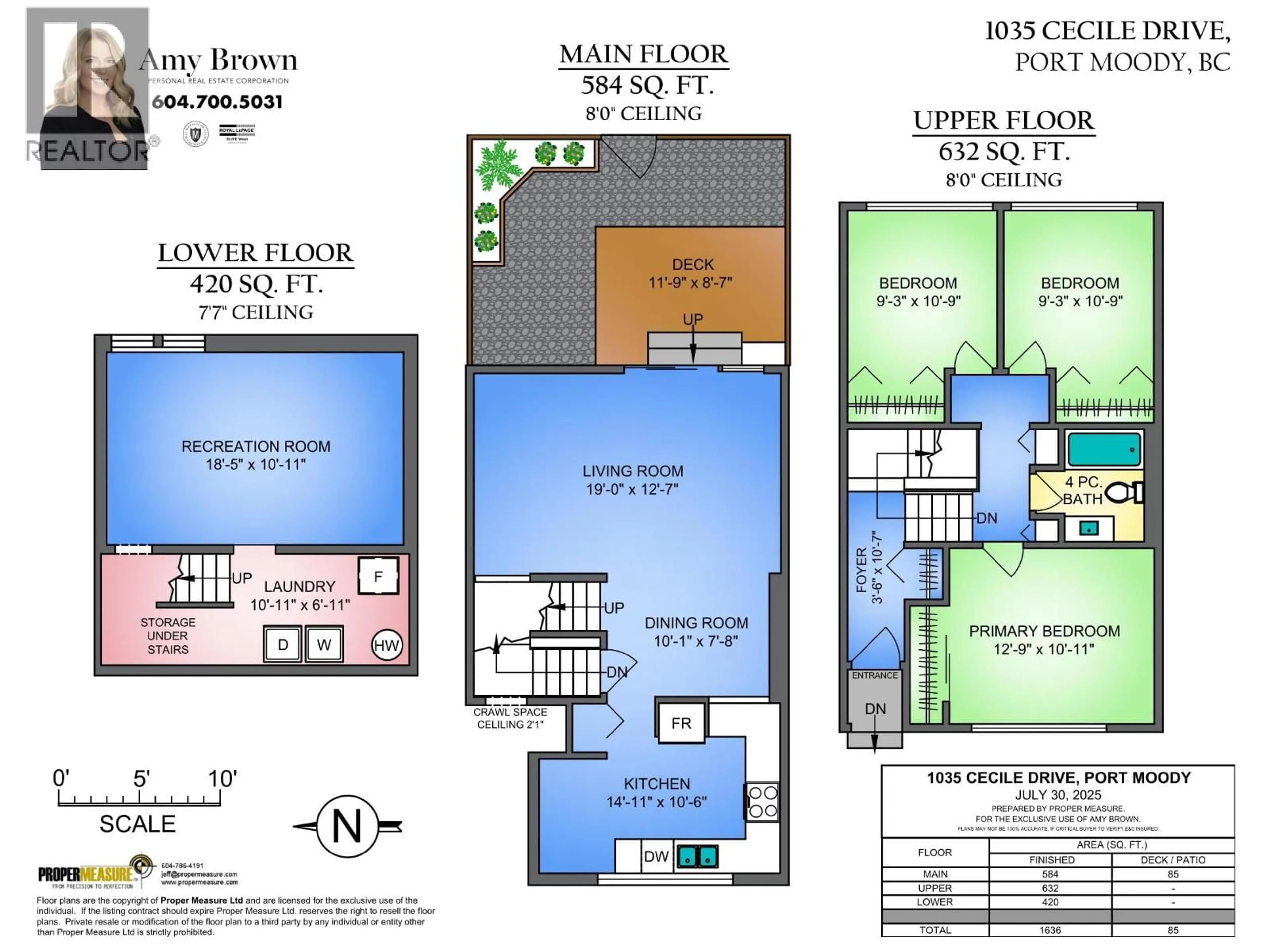 Floor plan for 1035 CECILE DRIVE, Port Moody British Columbia V3H1M5
