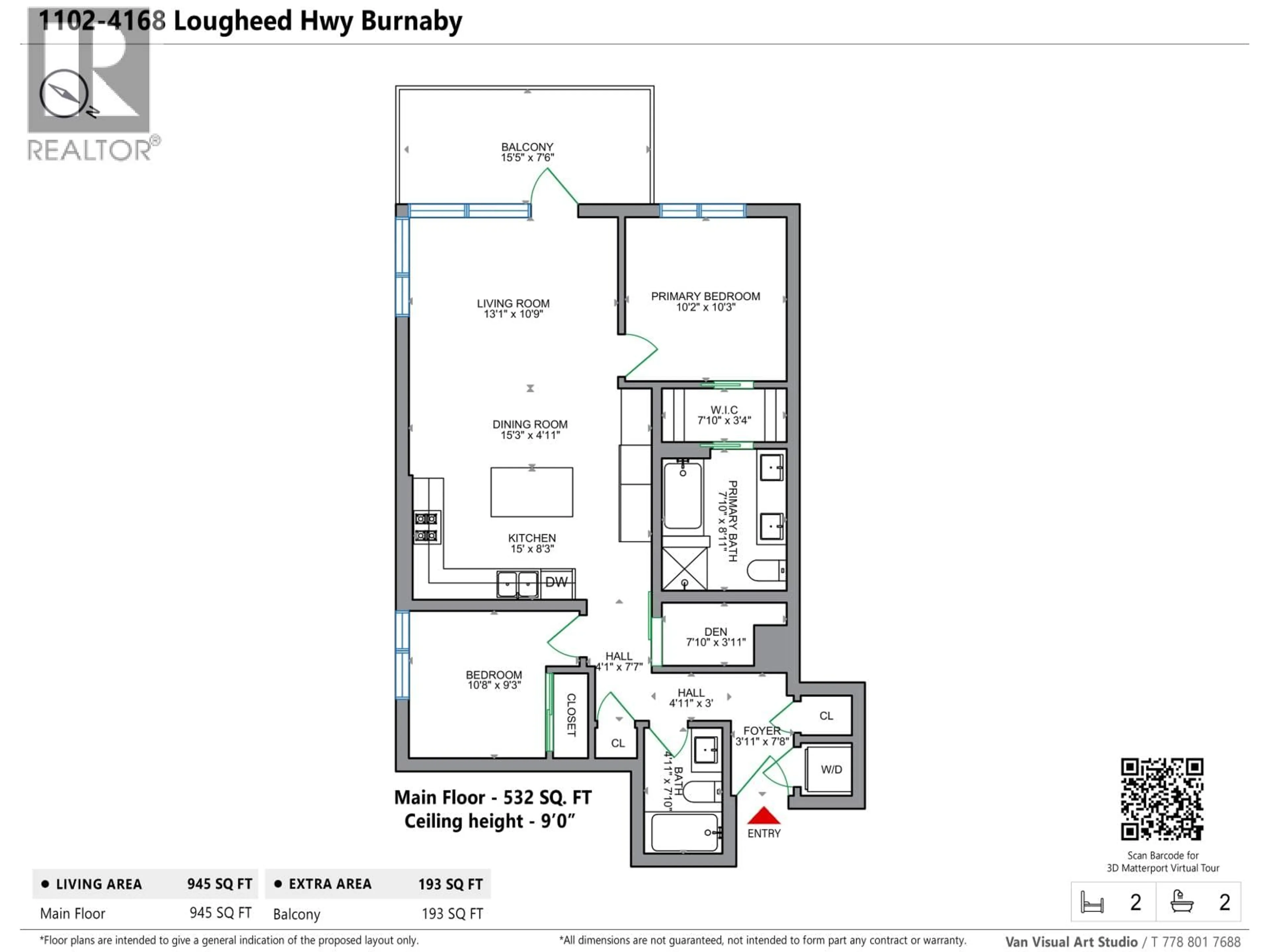 Floor plan for 1102 - 4168 LOUGHEED HIGHWAY, Burnaby British Columbia V5C0N9