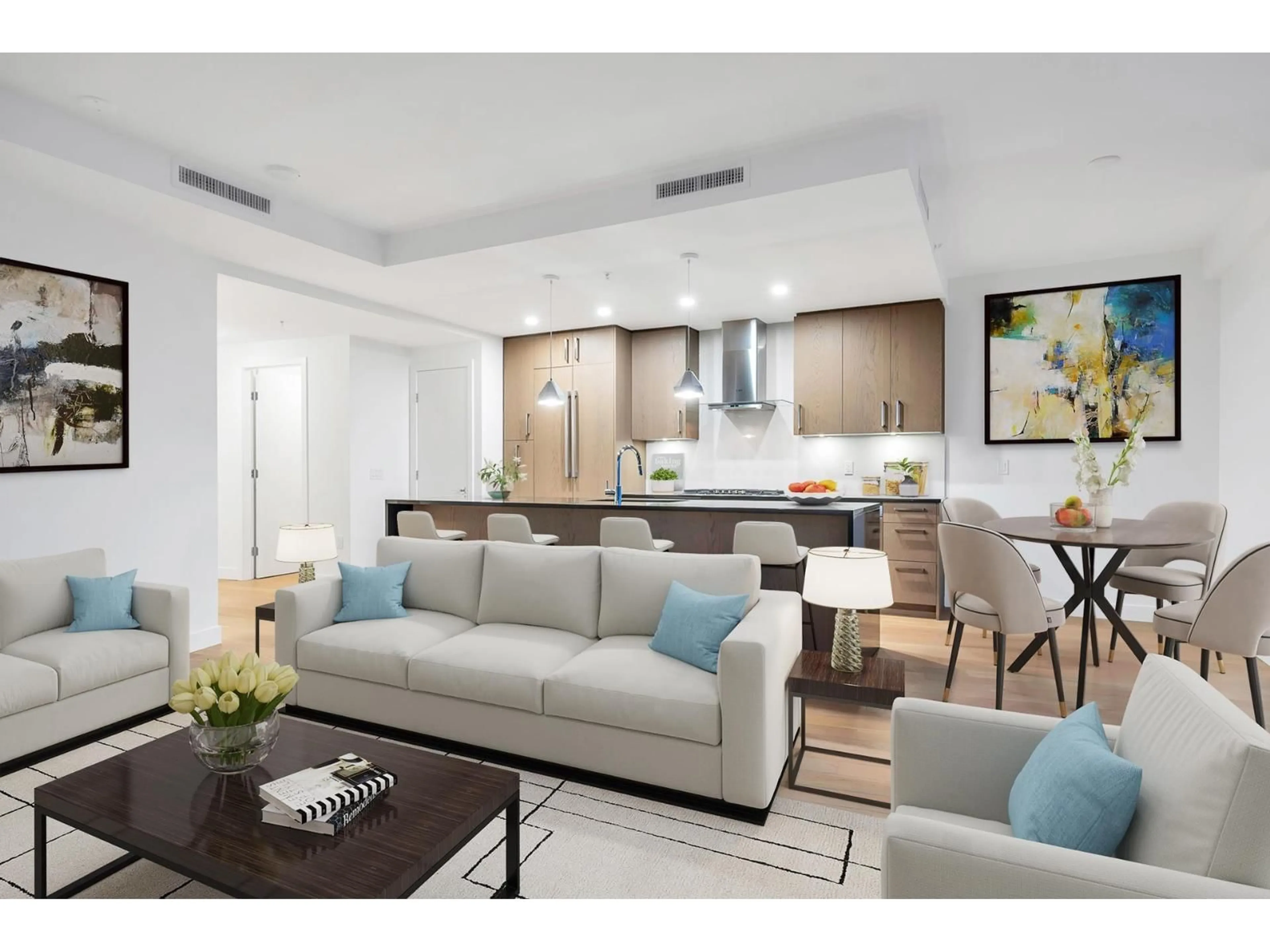 Living room with furniture, unknown for 2205 - 1588 JOHNSTON, White Rock British Columbia V4B0C5