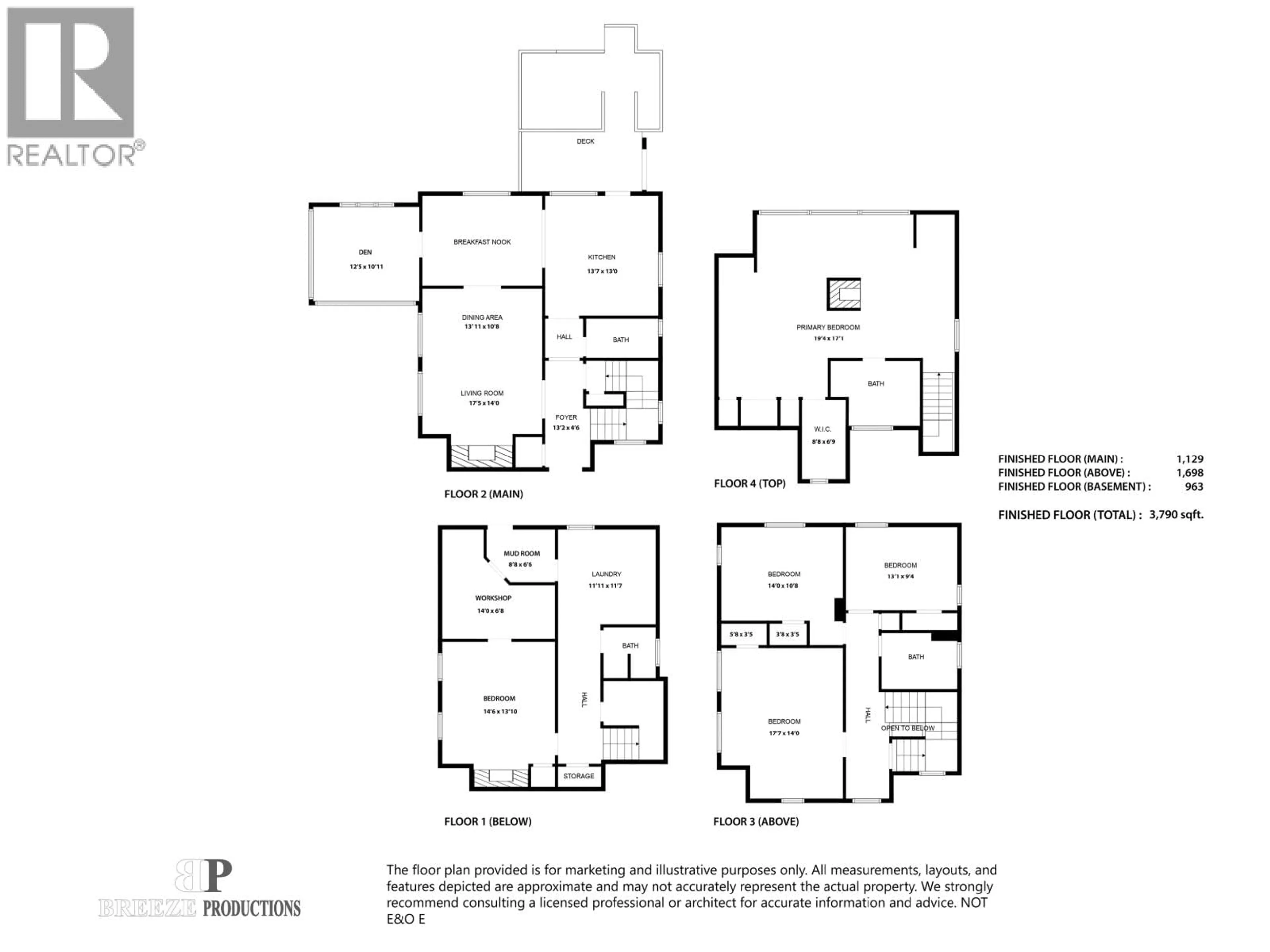 Floor plan for 1897 37TH AVENUE, Vancouver British Columbia V6M1N3